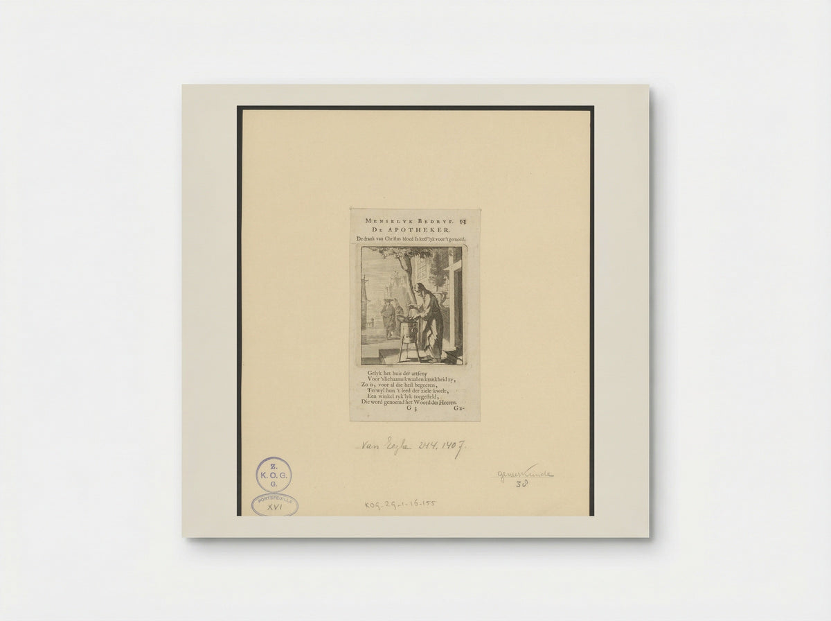 De Apotheker - Jan Luyken - Poster