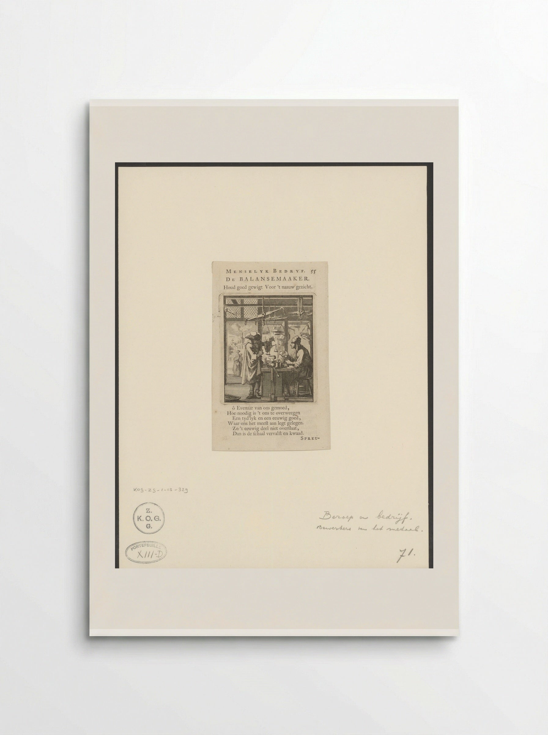De Balansemaaker (The Balance Maker) - Cornelis van der Sys - Poster
