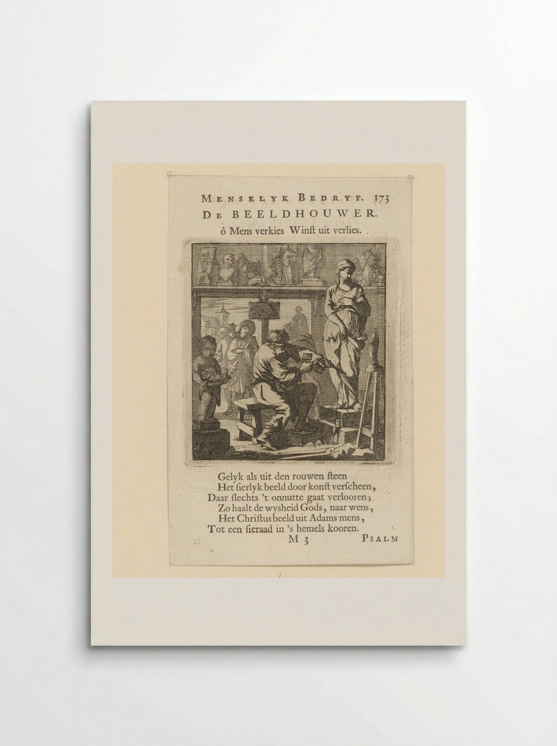 De Beeldhouwer - Cornelis van der Sys - Poster