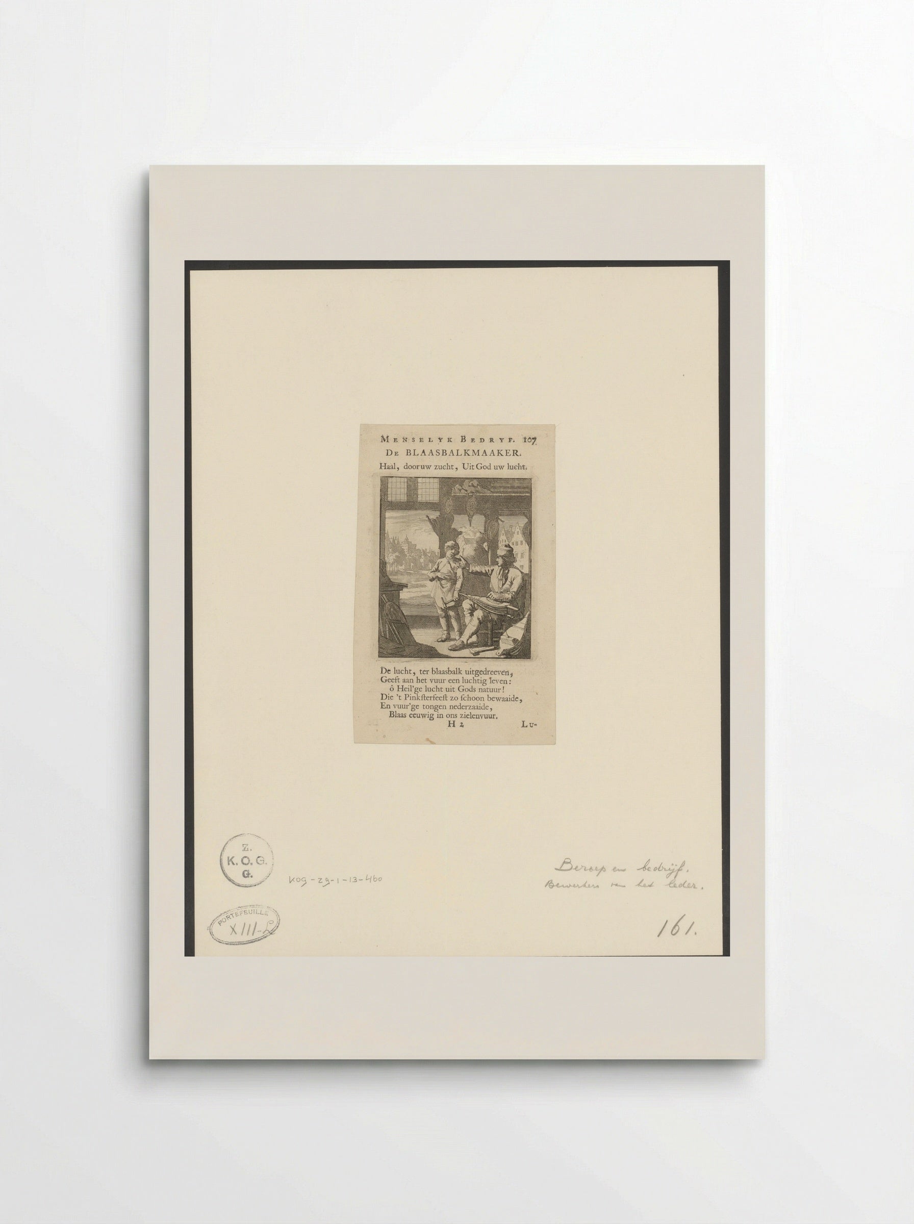 De Blaasbalkmaaker (The Bellows Maker) - Cornelis van der Sys - Poster
