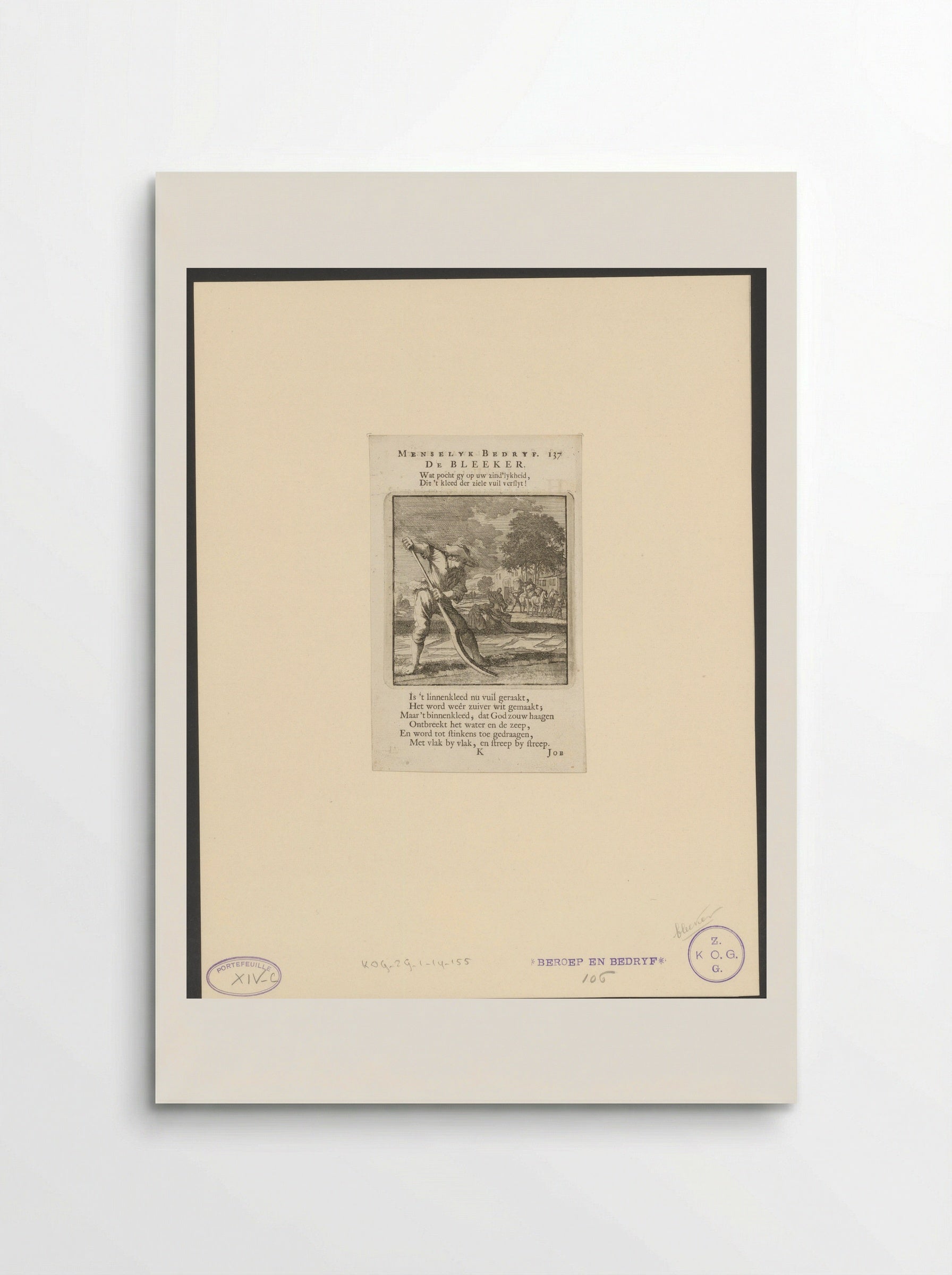 De Bleeker (The Bleacher) - Jan Luyken - Poster