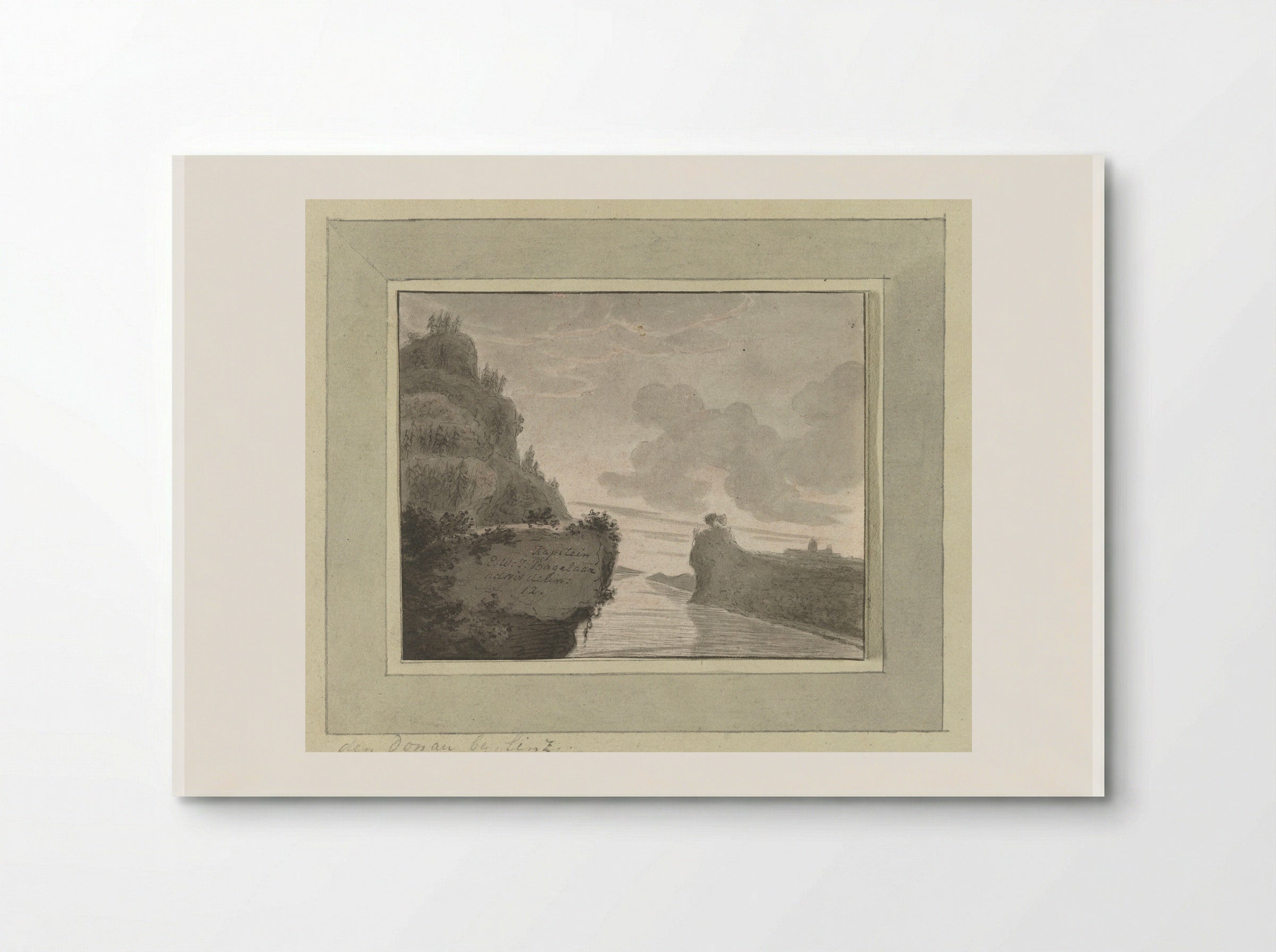 De Donau bij Linz - Ernst Willem Jan Bagelaar - Poster