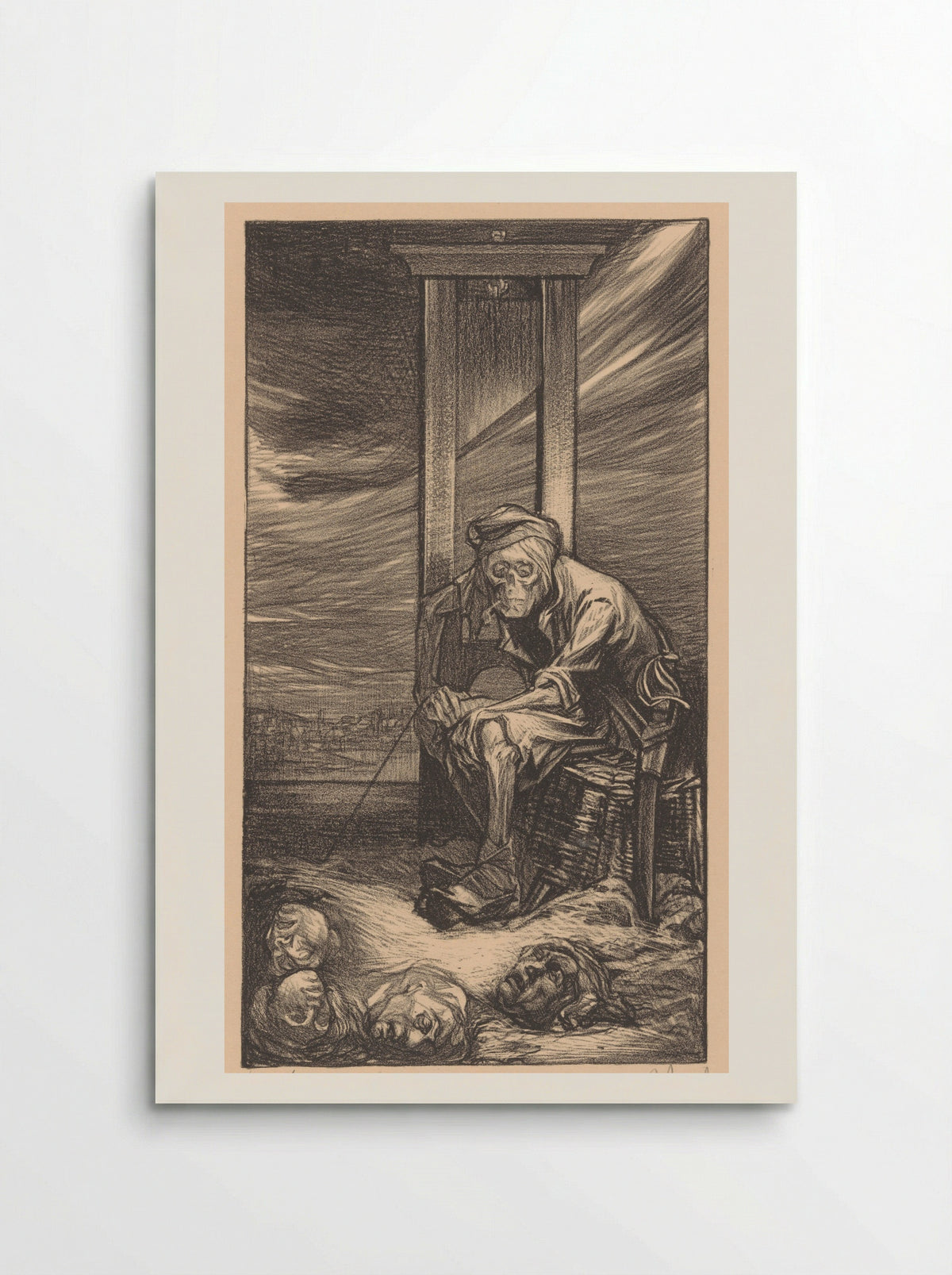 De Dood bij de guillotine - Johannes Josephus Aarts - Poster