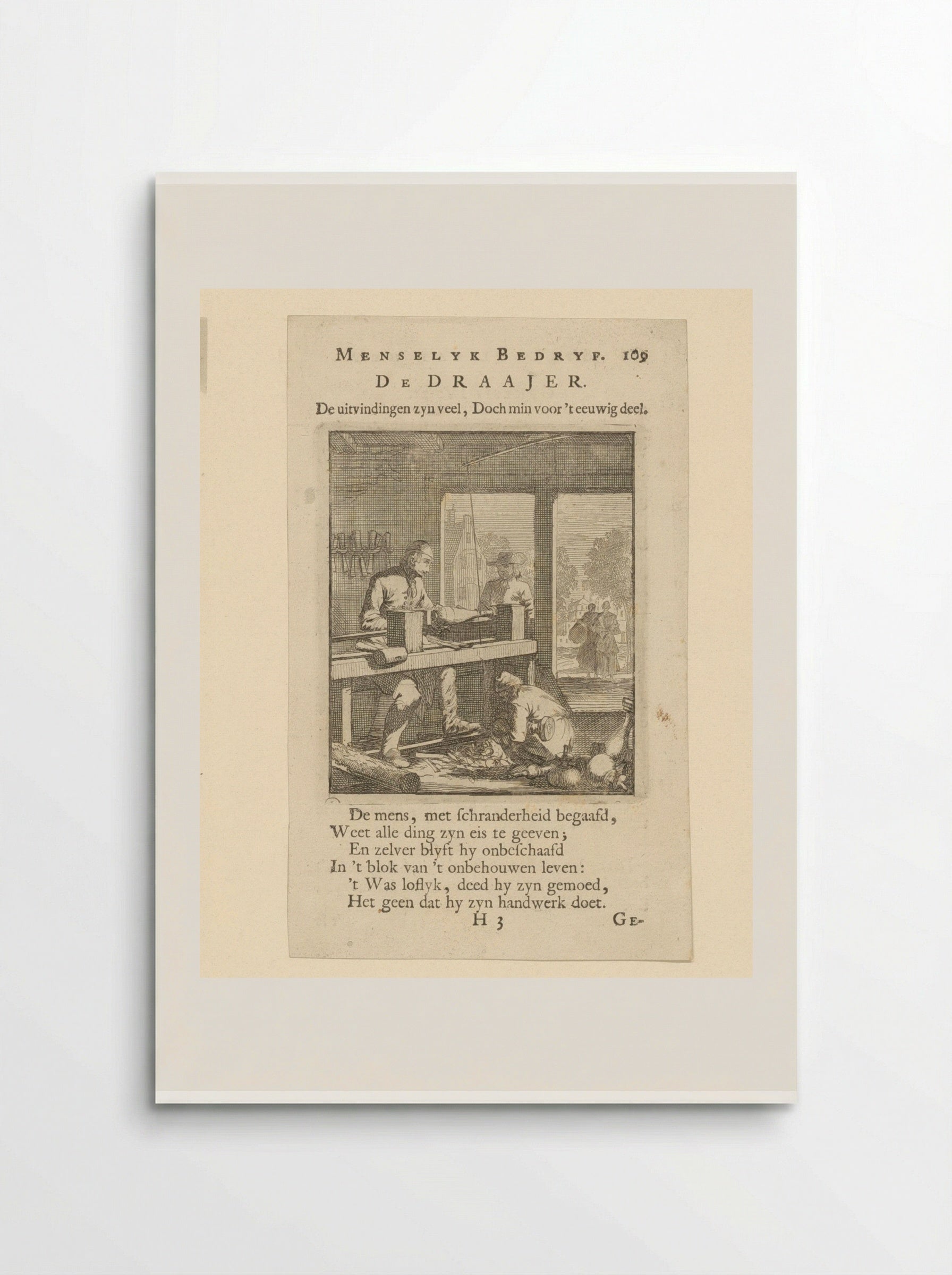 De Draajer (The Turner) - Cornelis van der Sys - Poster