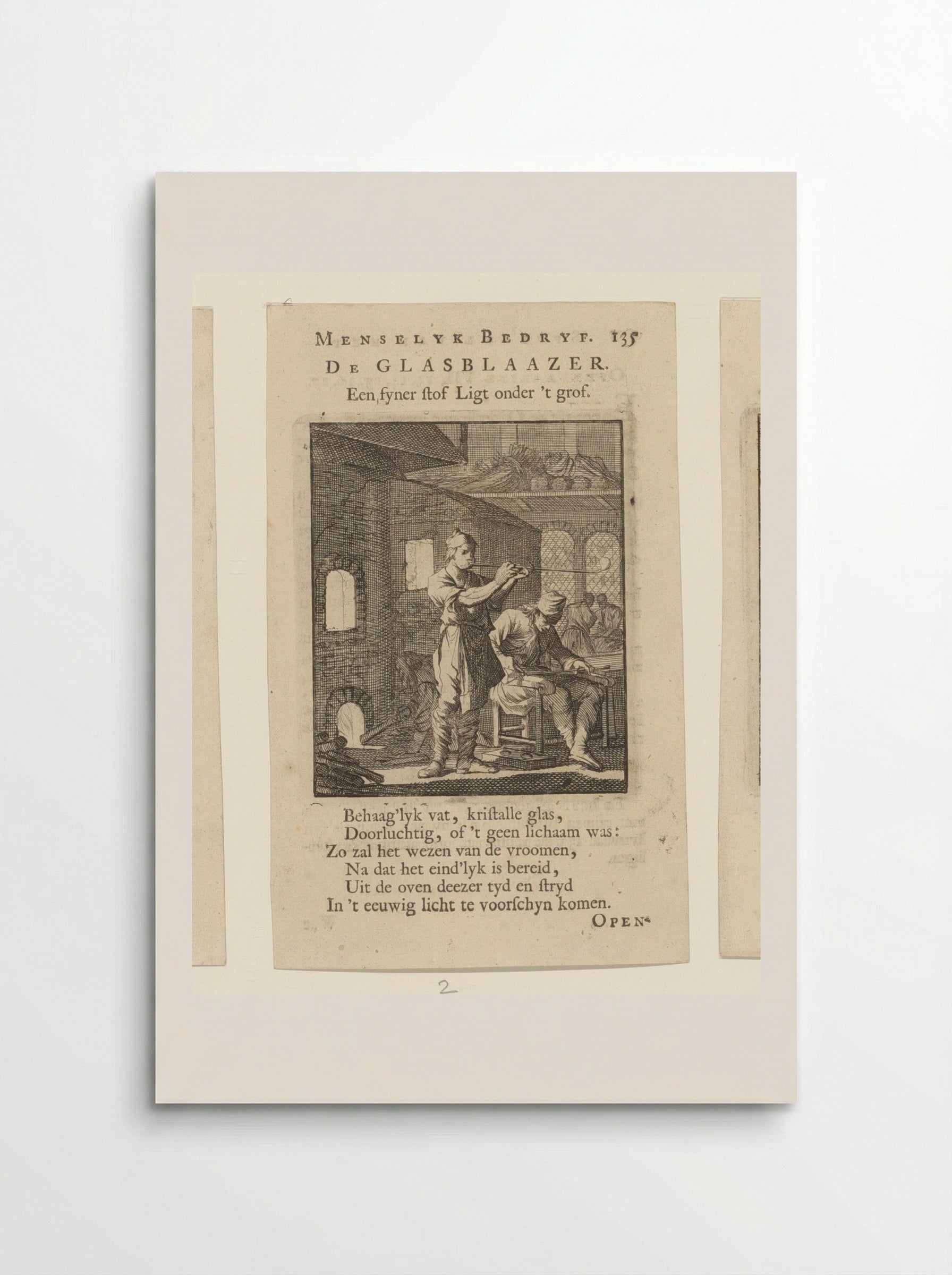 De Glasblaezer - Cornelis van der Sys - Poster