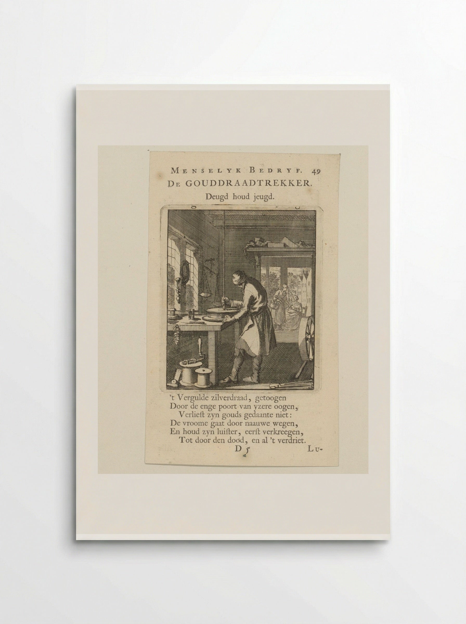 De Gouddraadtrekker - Cornelis van der Sys - Poster