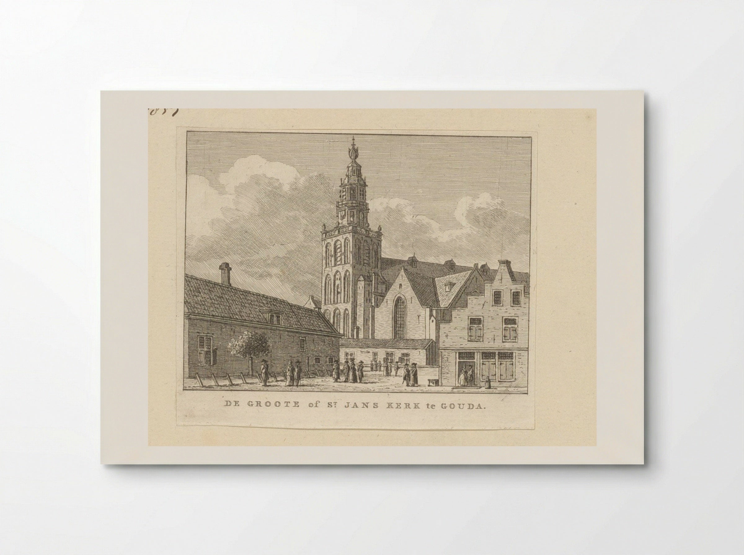 De Groote of St. Jans Kerk te Gouda - Carel Frederik Bendorp (I) - Poster