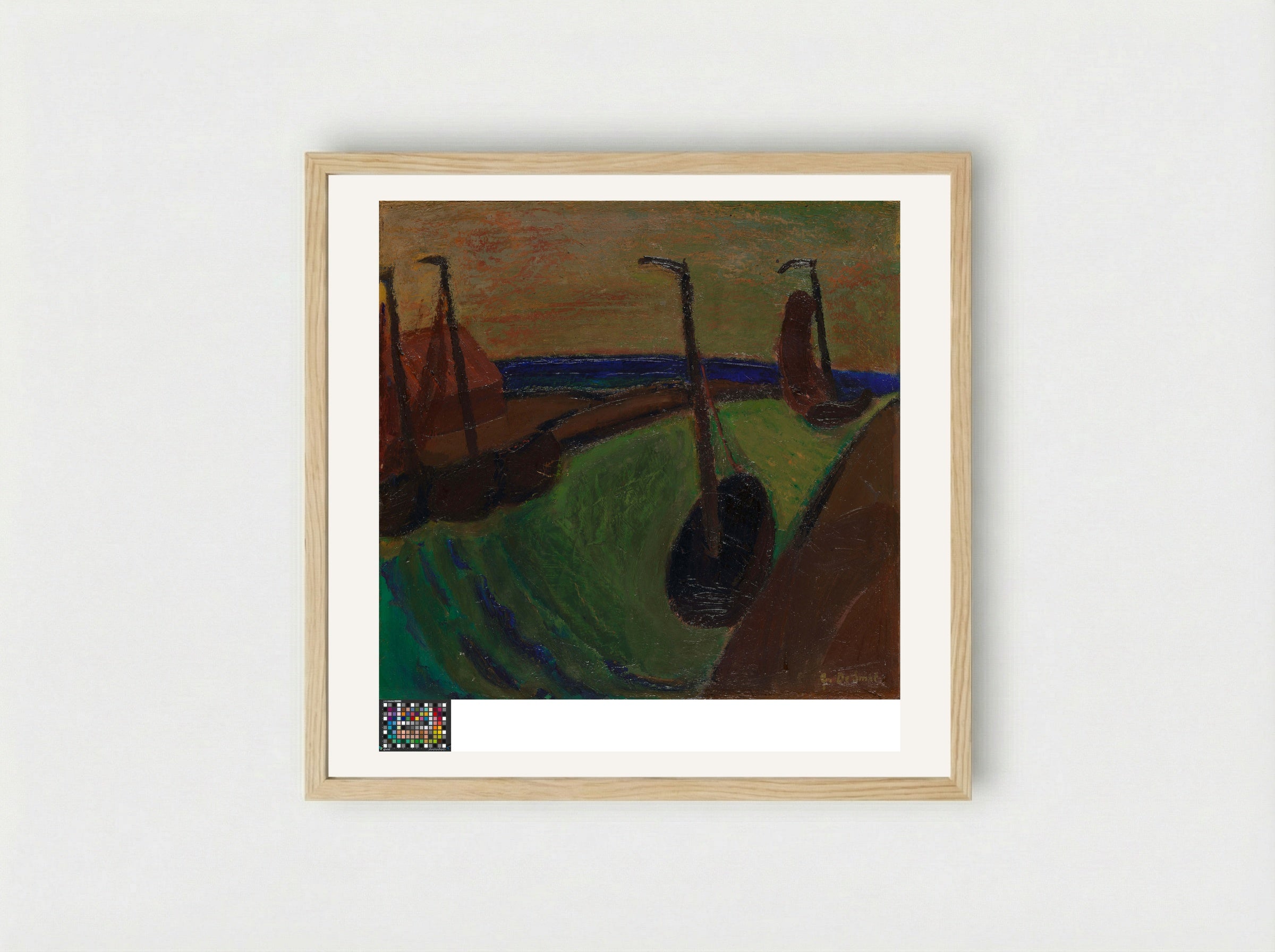 De Haven (The Harbour) - Gustave de Smet - Framed Print Wood