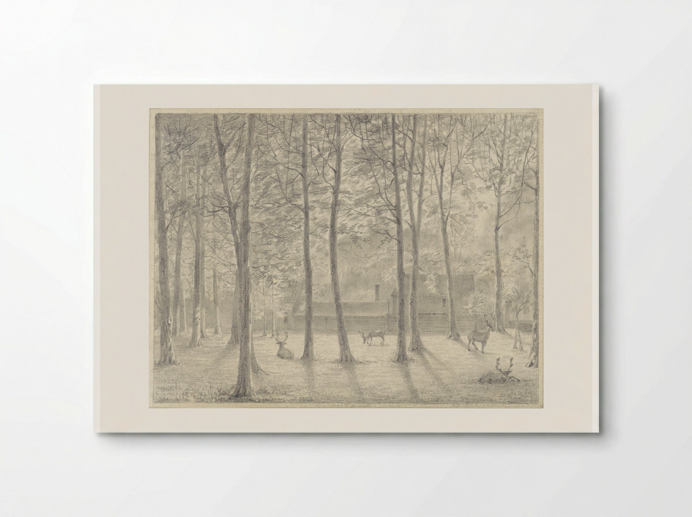 De Hertenkamp in het Haagse bos - Hendrik Abraham Klinkhamer - Poster