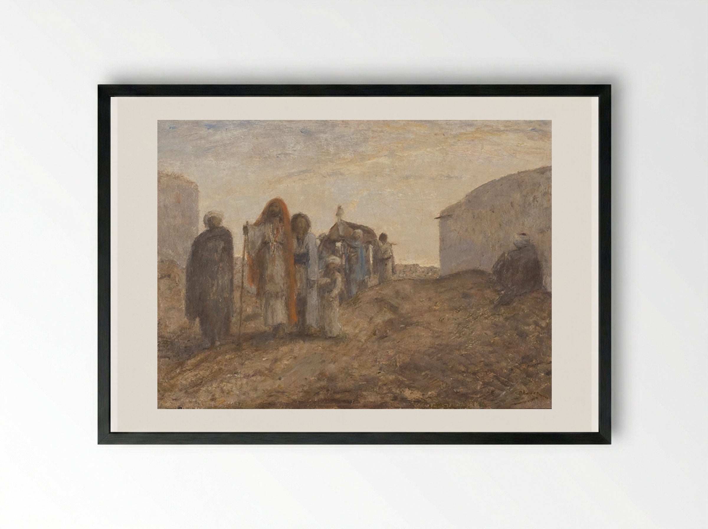 De Hollandsche Vloot voor Marocco: Paniek in het paleis - Marius Bauer - Framed Print Black