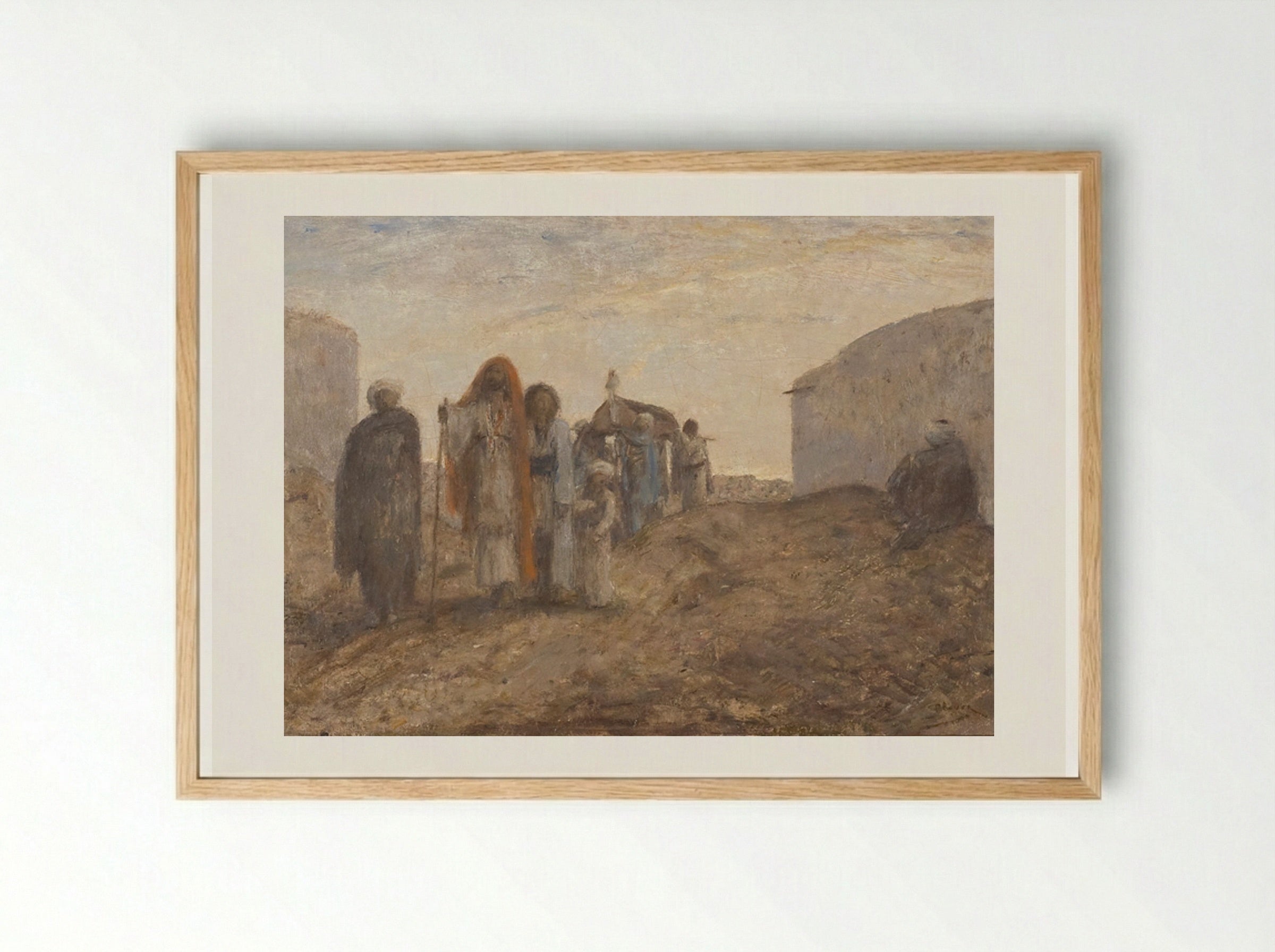 De Hollandsche Vloot voor Marocco: Paniek in het paleis - Marius Bauer - Framed Print Wood