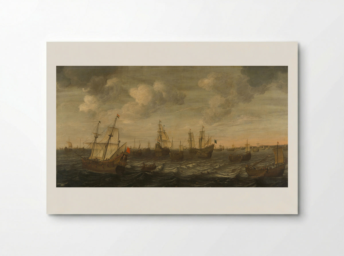 De Hollandse haringvleet aan de vleet - Cornelis Beelt - Poster