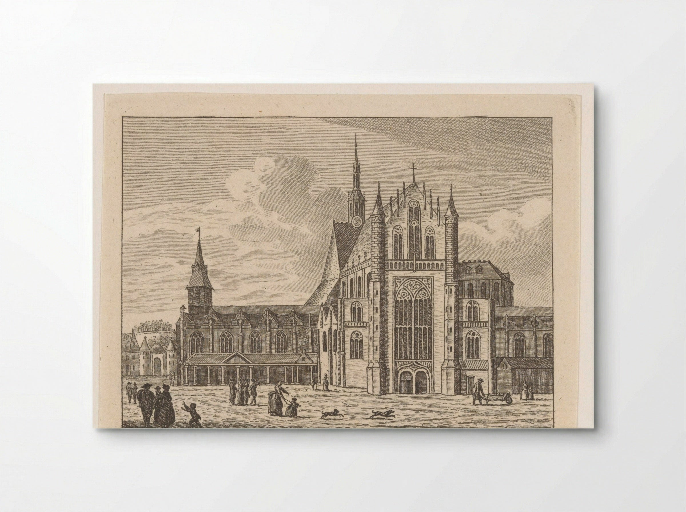 De Hooglandsche kerk te Leiden - Carel Frederik Bendorp (I) - Poster