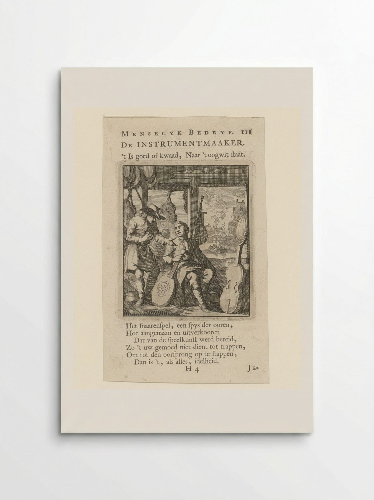 De Instrumentmaaker - Jan Luyken - Poster