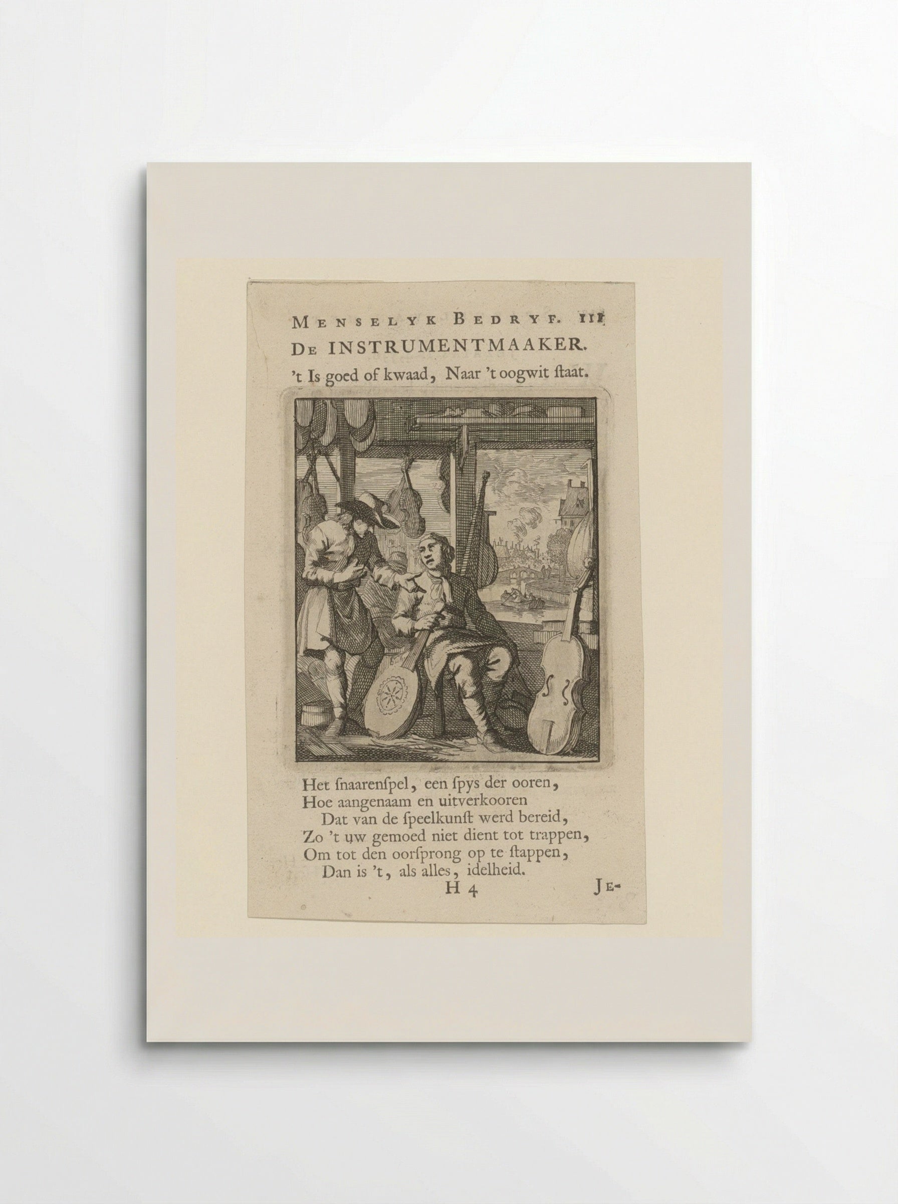 De Instrumentmaaker - Jan Luyken - Poster