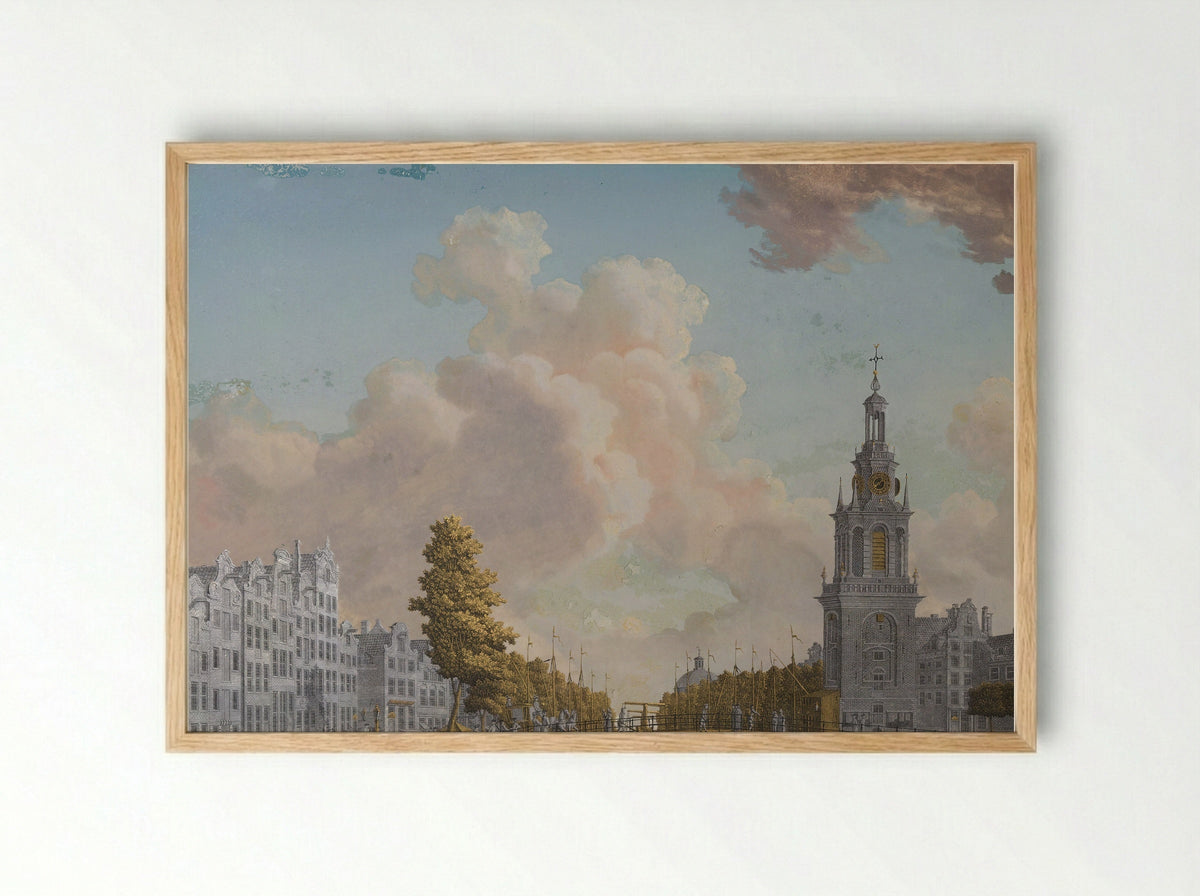 De Jan Roodenpoortstoren te Amsterdam - Jonas Zeuner - Framed Print Wood