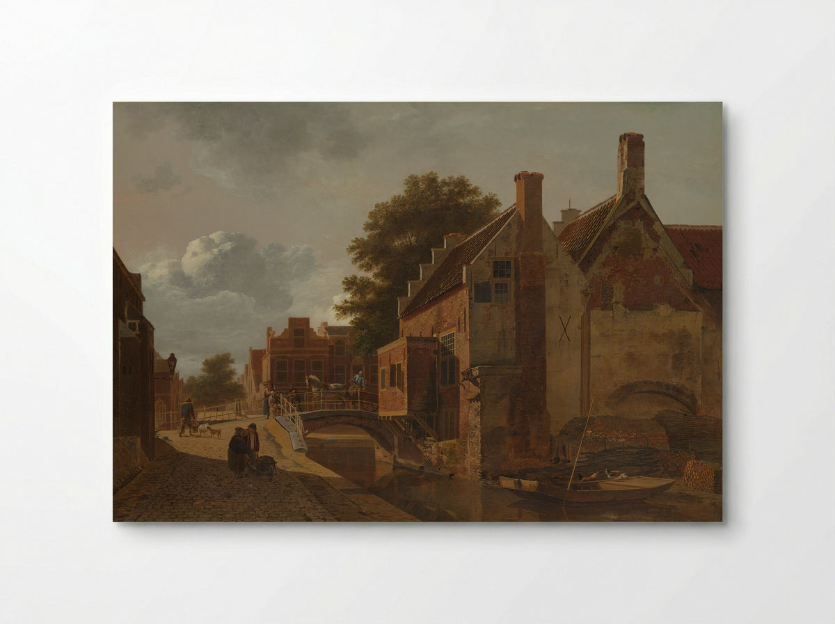 De Kalvermarkt te Den Haag - Jean François Valois - Poster