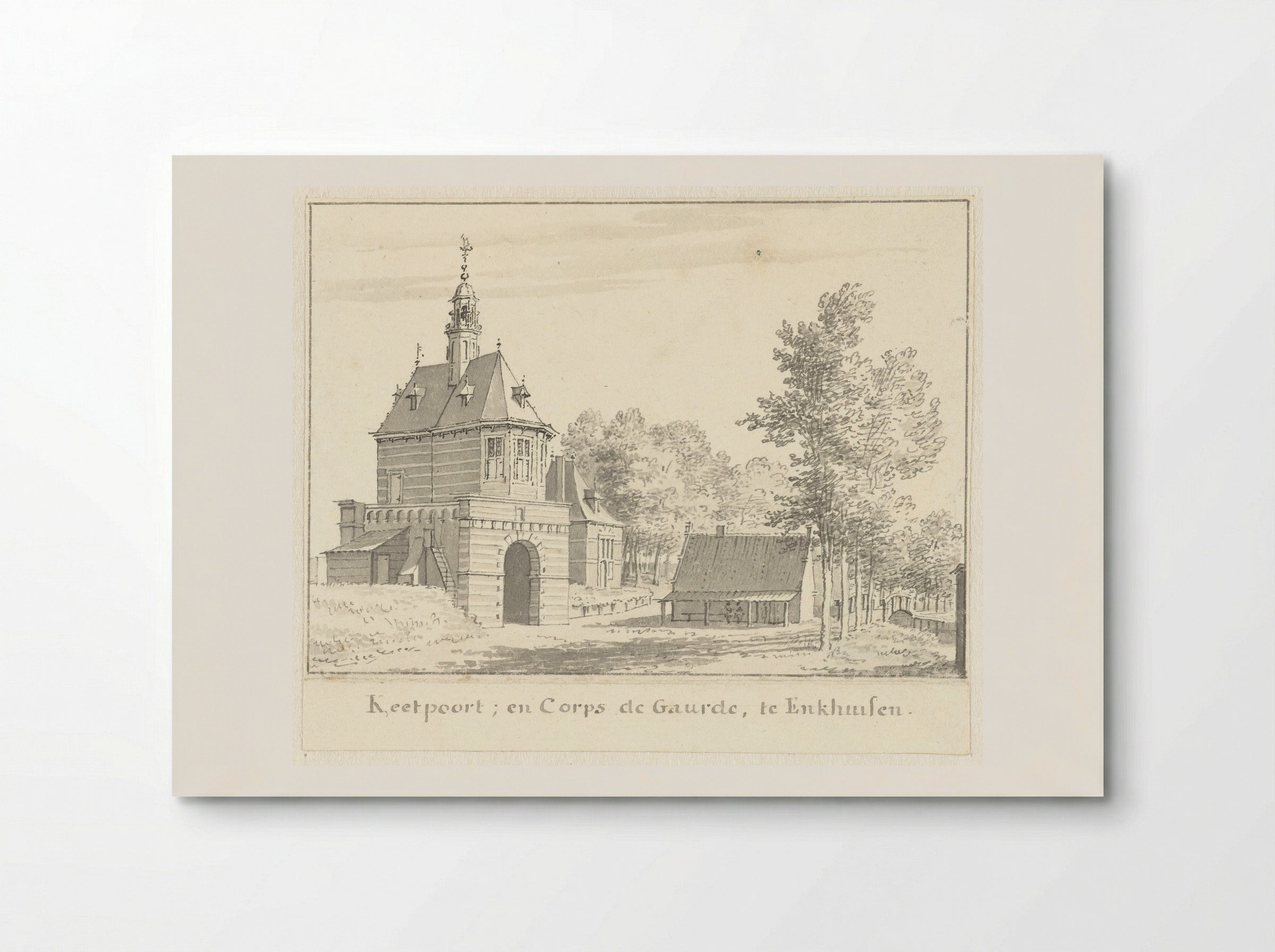 De Keetpoort te Enkhuizen - Cornelis Pronk - Poster