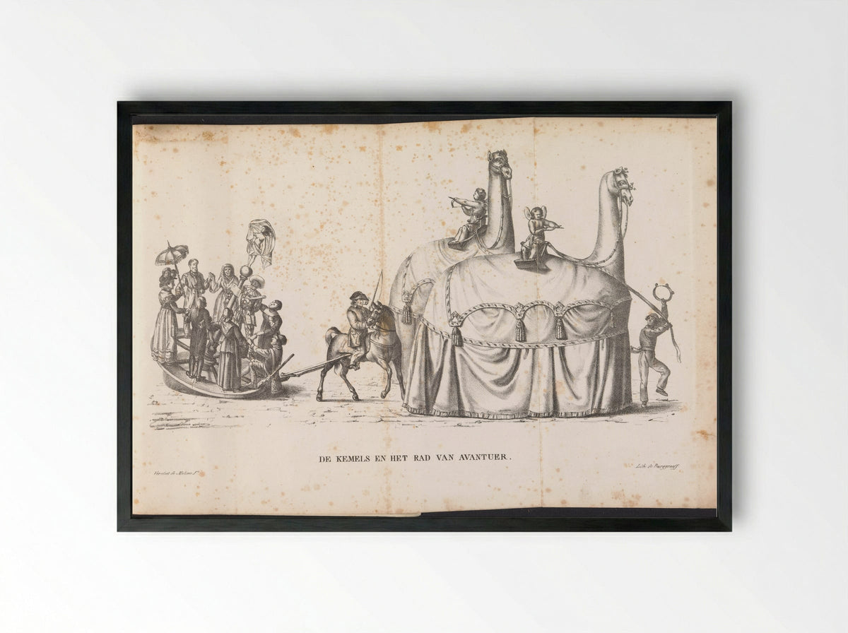 De Kemels en het Rad van Avantuer - Van Velsen-Van der Elst - Framed Print Black