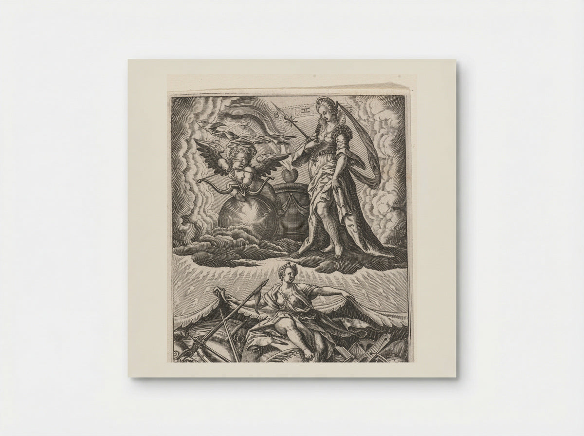 De Liefde overwint alles - Johann Theodor de Bry - Poster