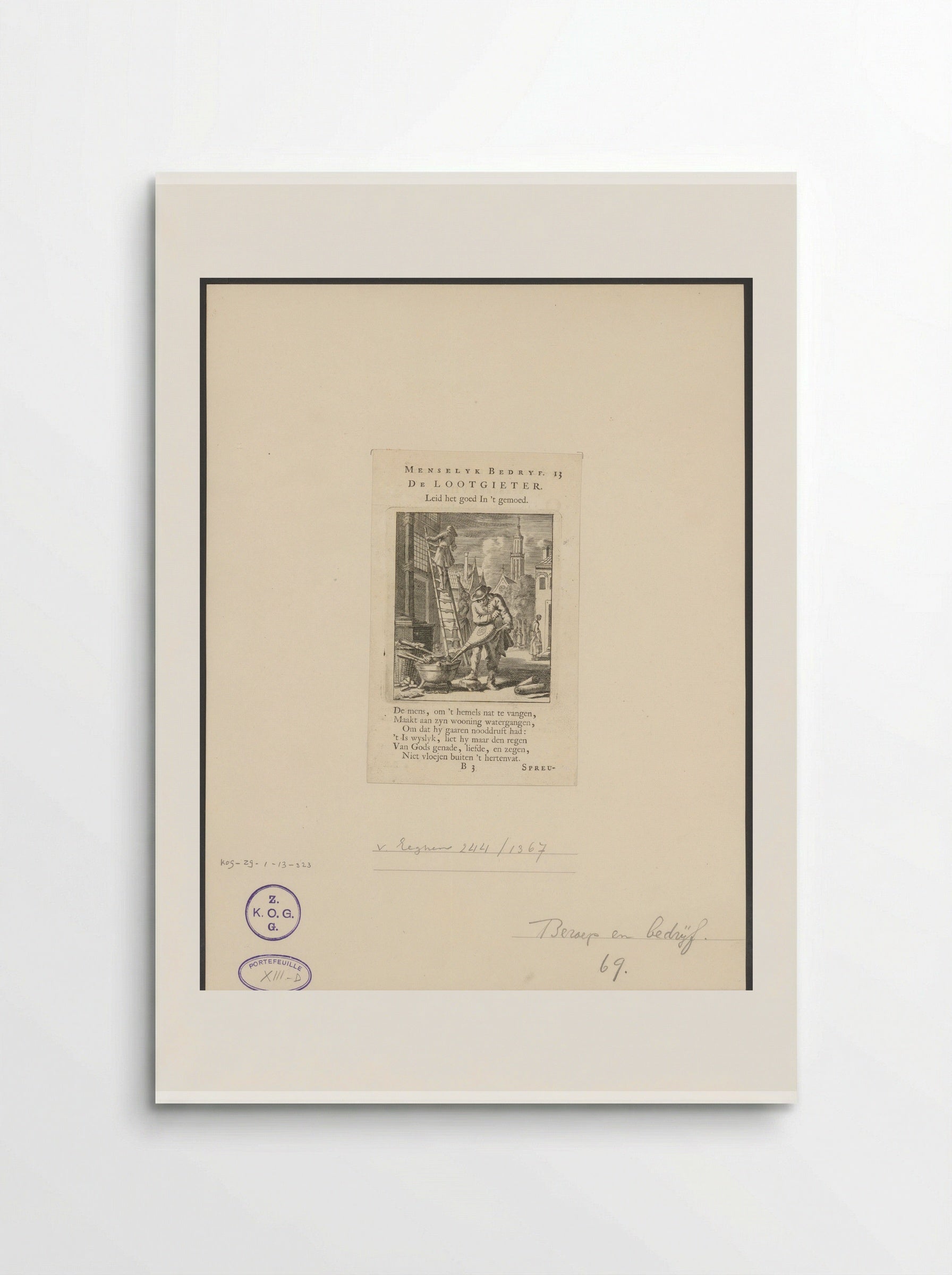 De Lootgieter (The Plumber) - Cornelis van der Sys - Poster