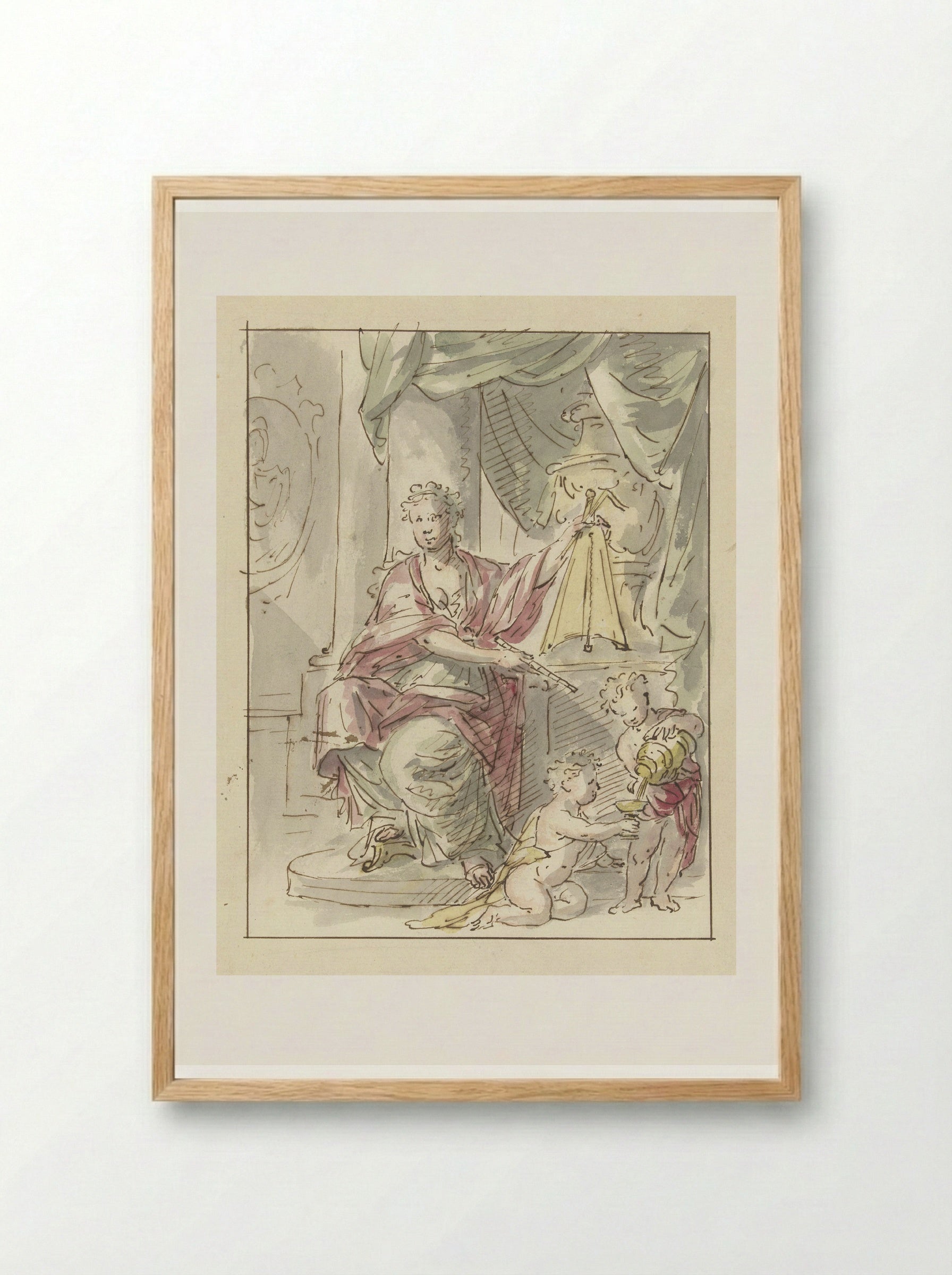 De Matigheid (Temperance) - Elias van Nijmegen - Framed Print Wood