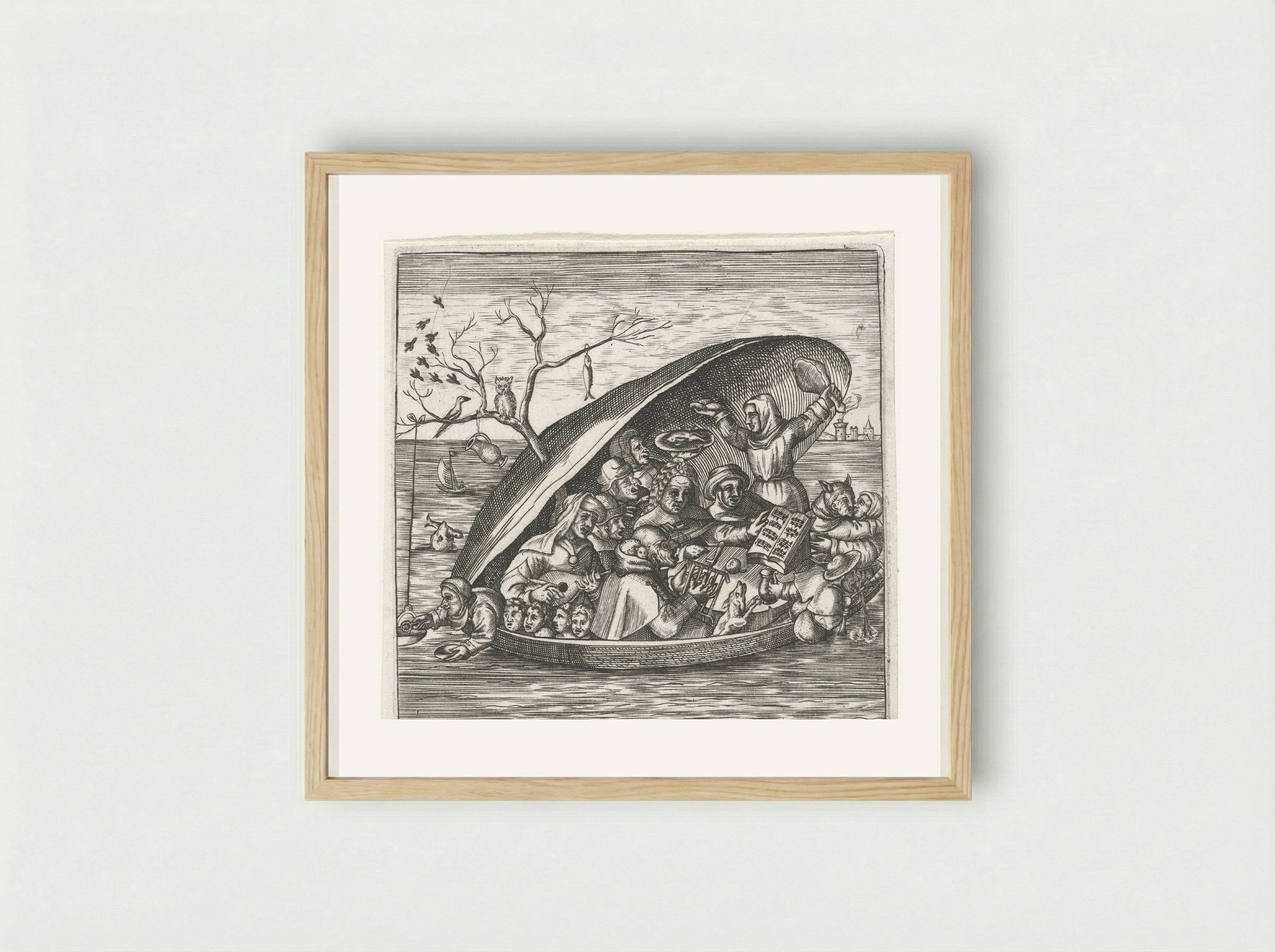 De Mosselschelp - Johann Theodor de Bry - Framed Print Wood