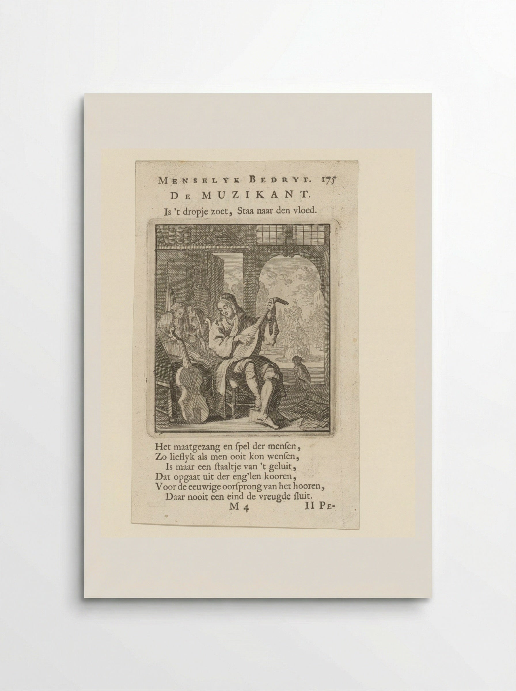 De Muzikant - Jan Luyken - Poster