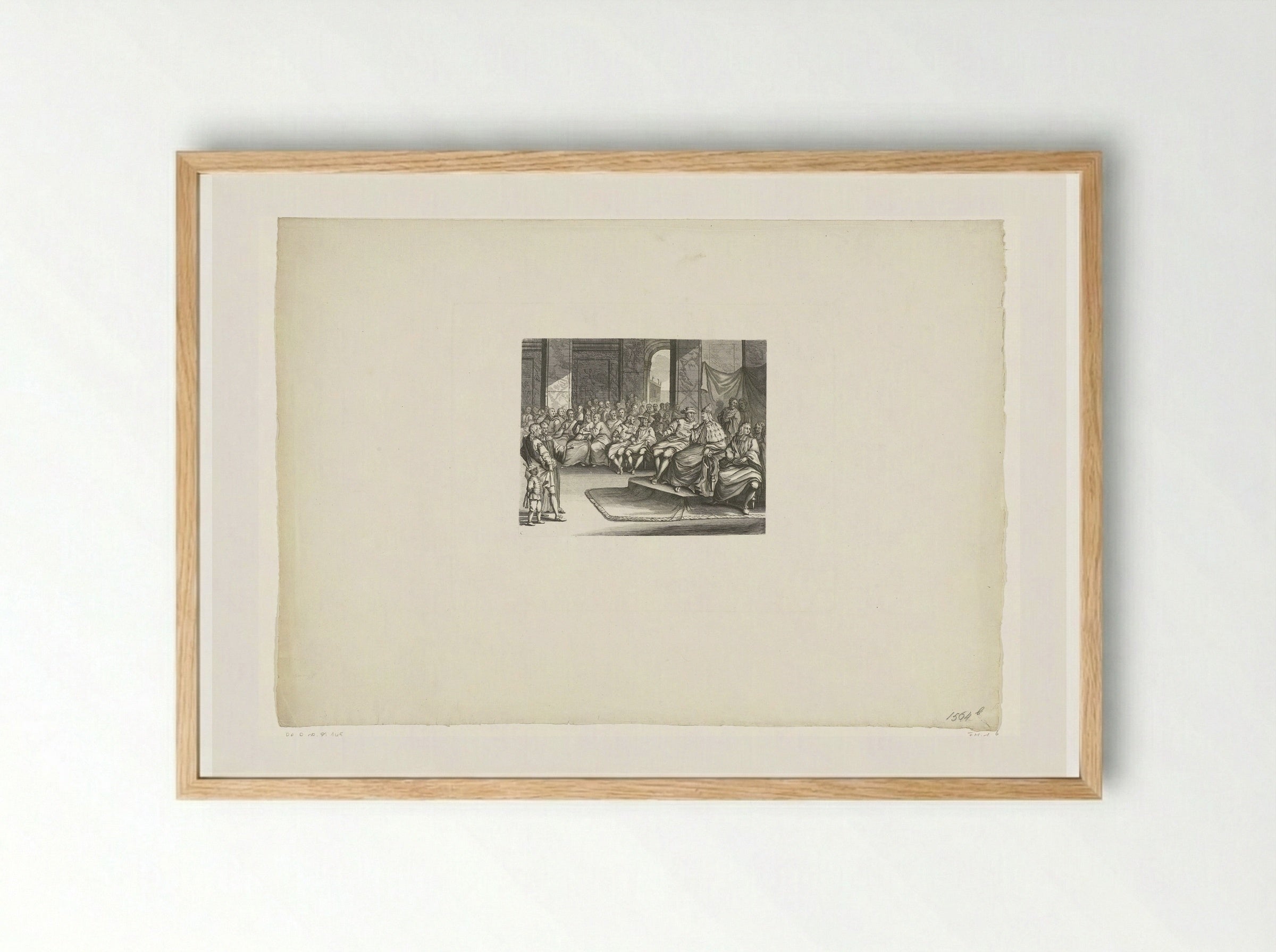 De Nederlandse gezant Willem van Lier te Venetië - Matthijs Pool - Framed Print Wood