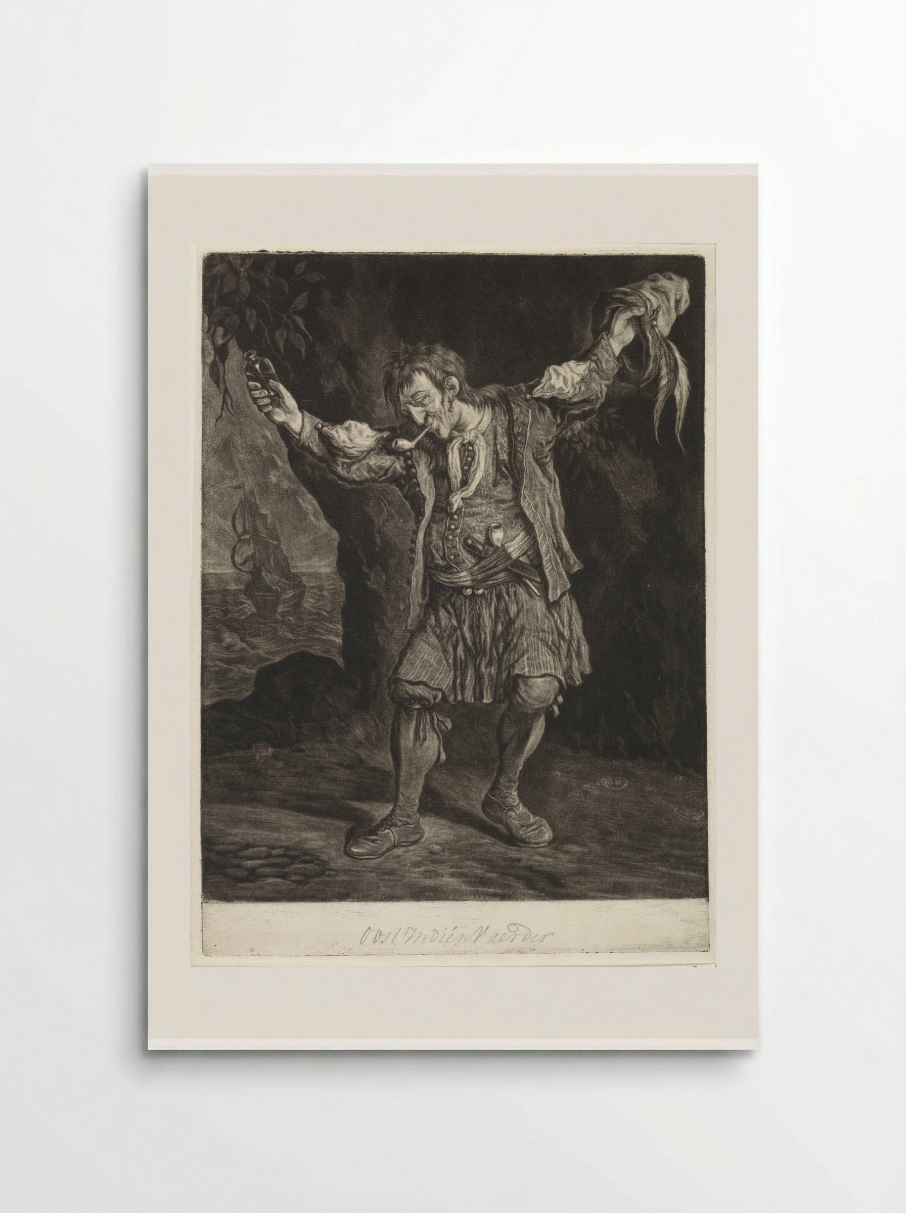 De Oost-Indiëvaarder - Cornelis Dusart - Poster