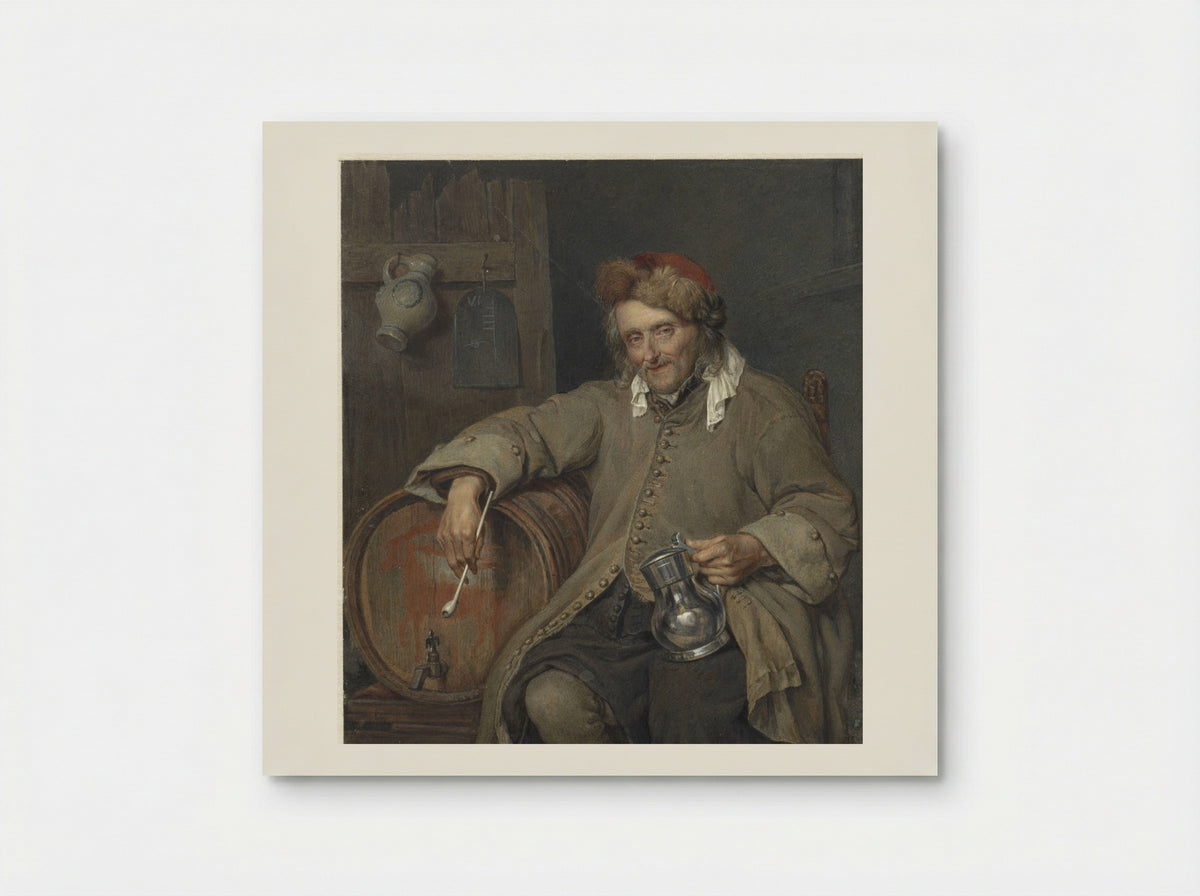 De Oude Drinker - Johan Heinrich Neuman - Poster