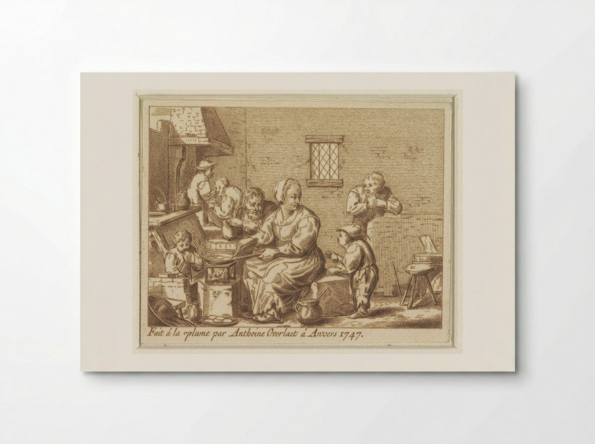 De Pannekoekenbakster - Antoon Overlaet - Poster