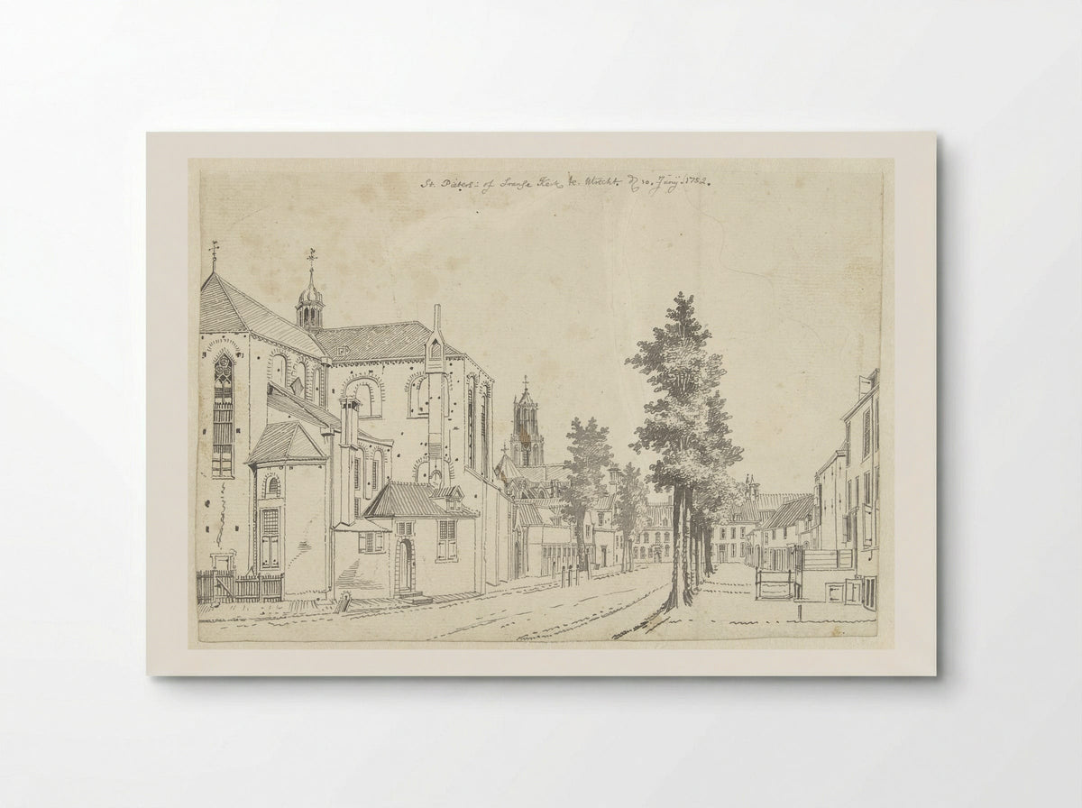 De Pieterskerk te Utrecht - Jan de Beijer - Poster