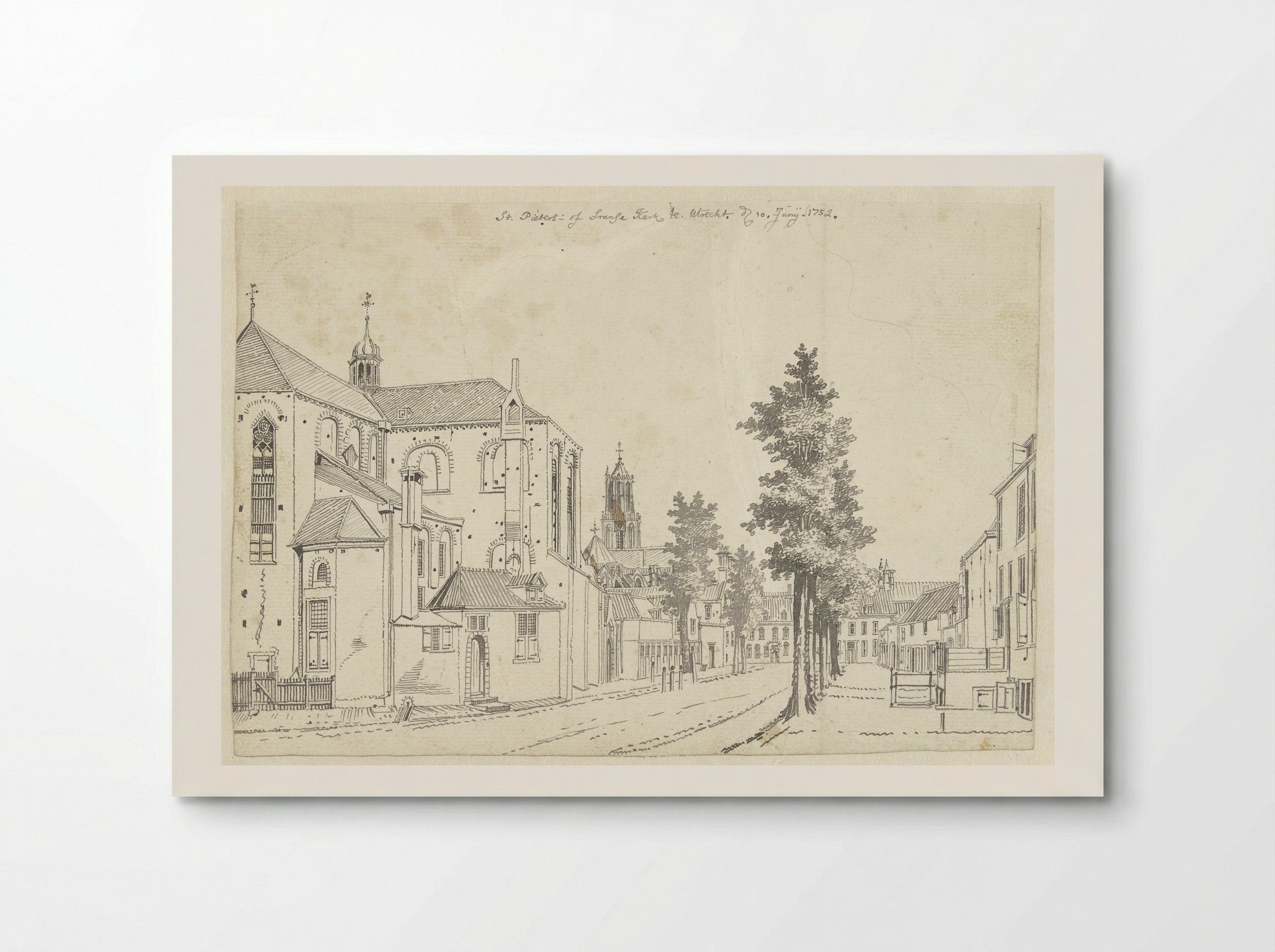 De Pieterskerk te Utrecht - Jan de Beijer - Poster