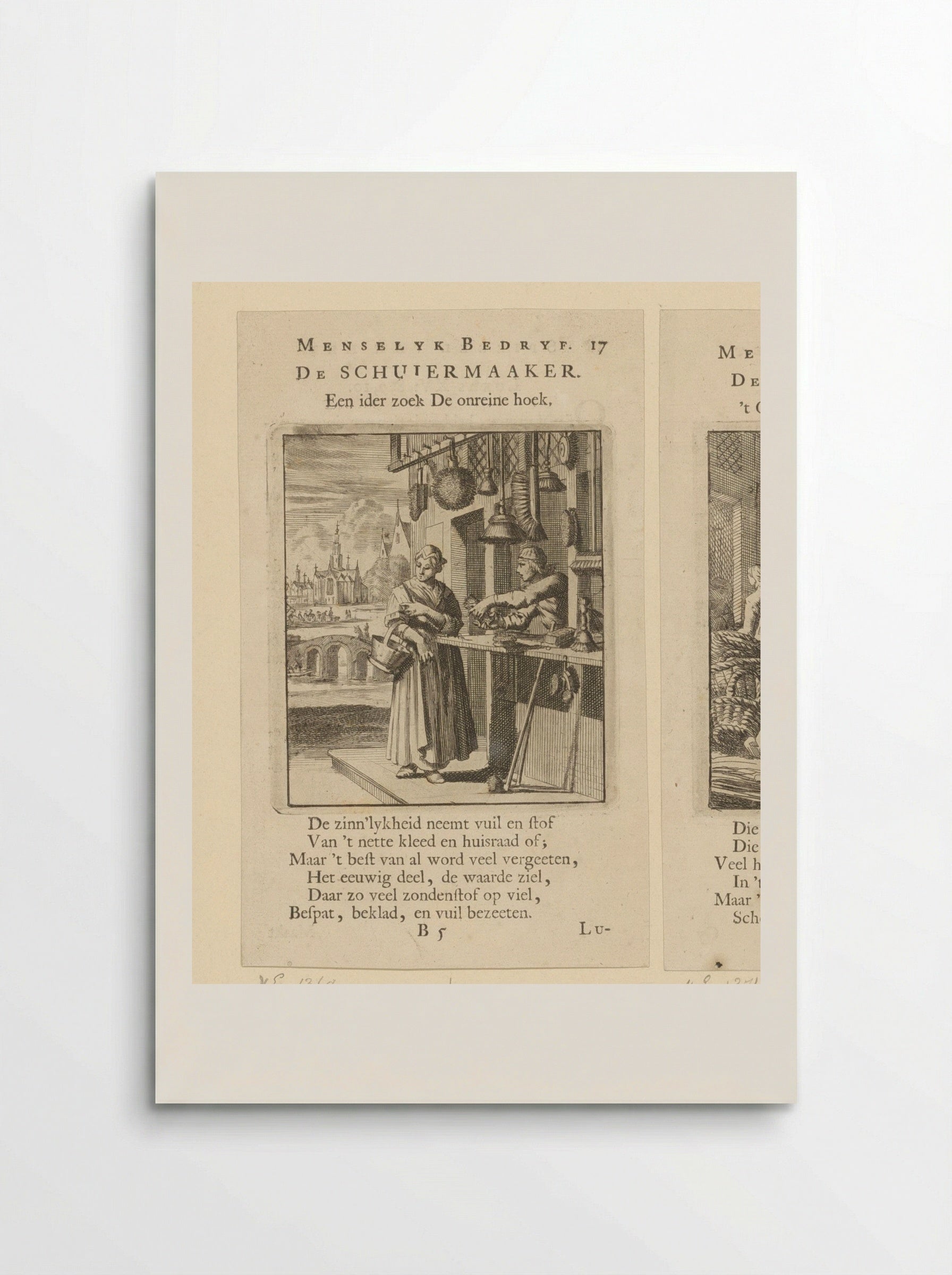 De Schuiermaaker (The Brushmaker) - Cornelis van der Sys - Poster