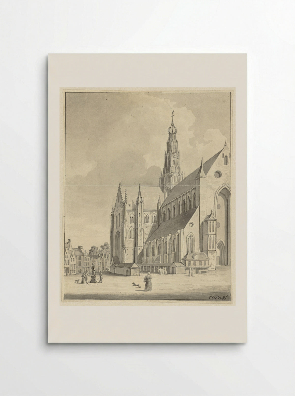 De Sint-Bavo te Haarlem - Cornelis de Kruyff - Poster