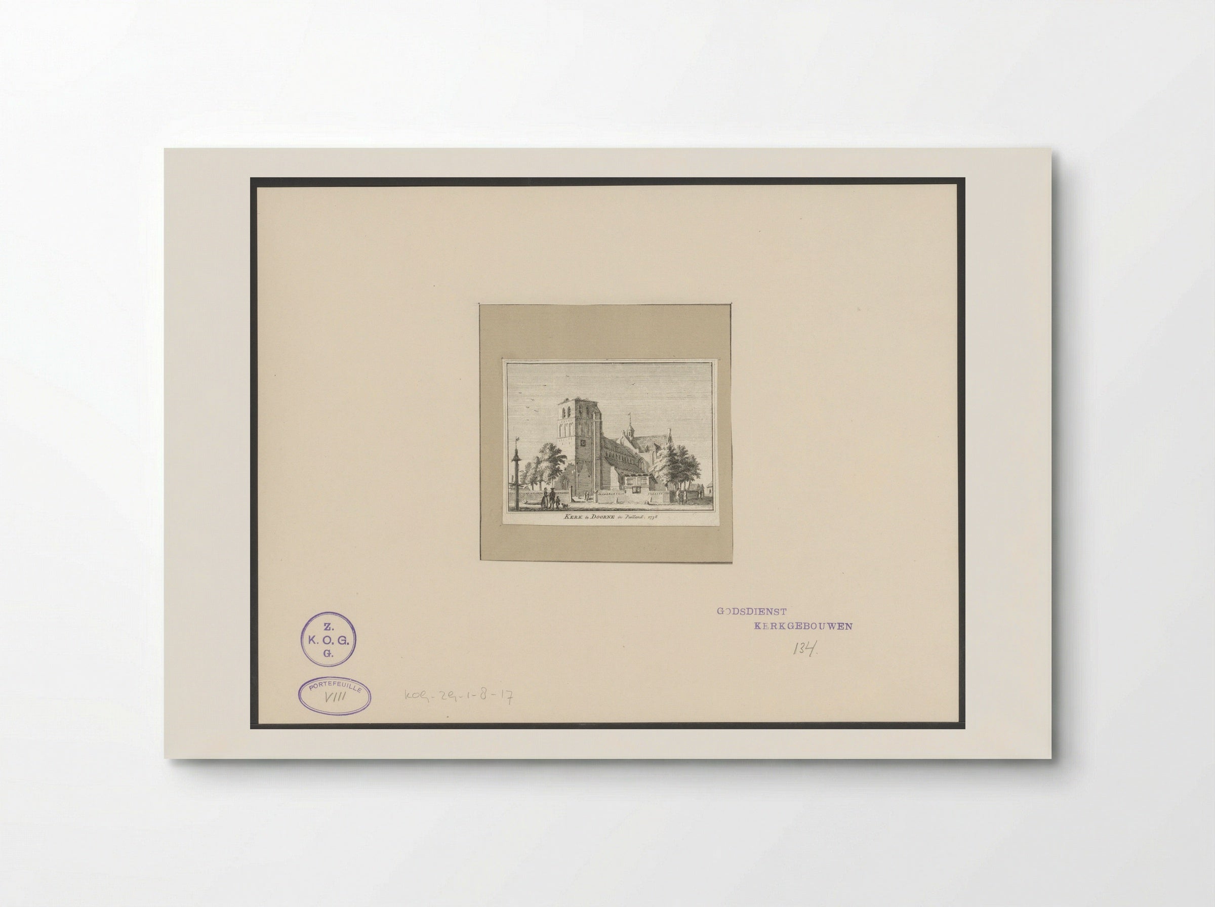 De Sint-Willibrorduskerk te Deurne - Hendrik Spilman - Poster