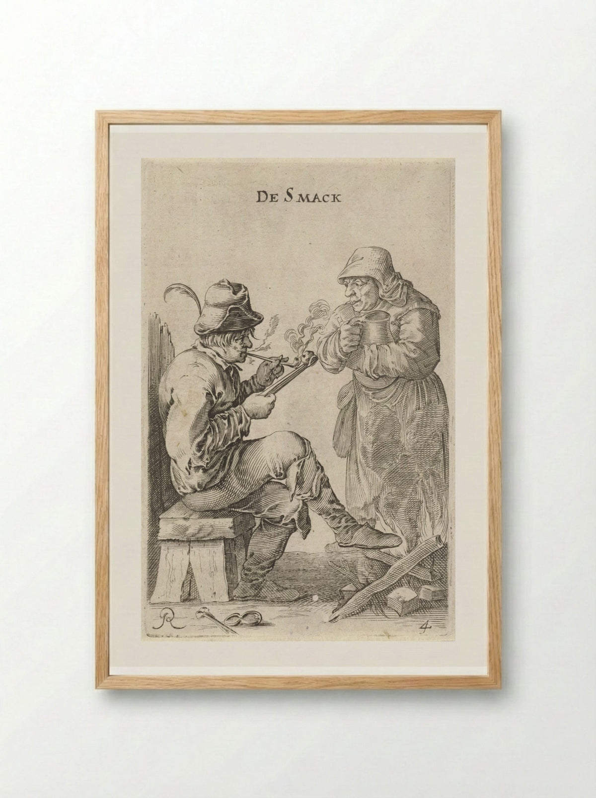 De Smaak (Taste) - Salomon Savery - Framed Print Wood