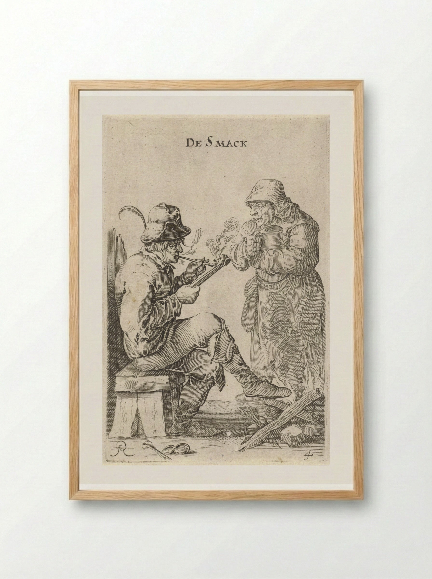 De Smaak (Taste) - Salomon Savery - Framed Print Wood