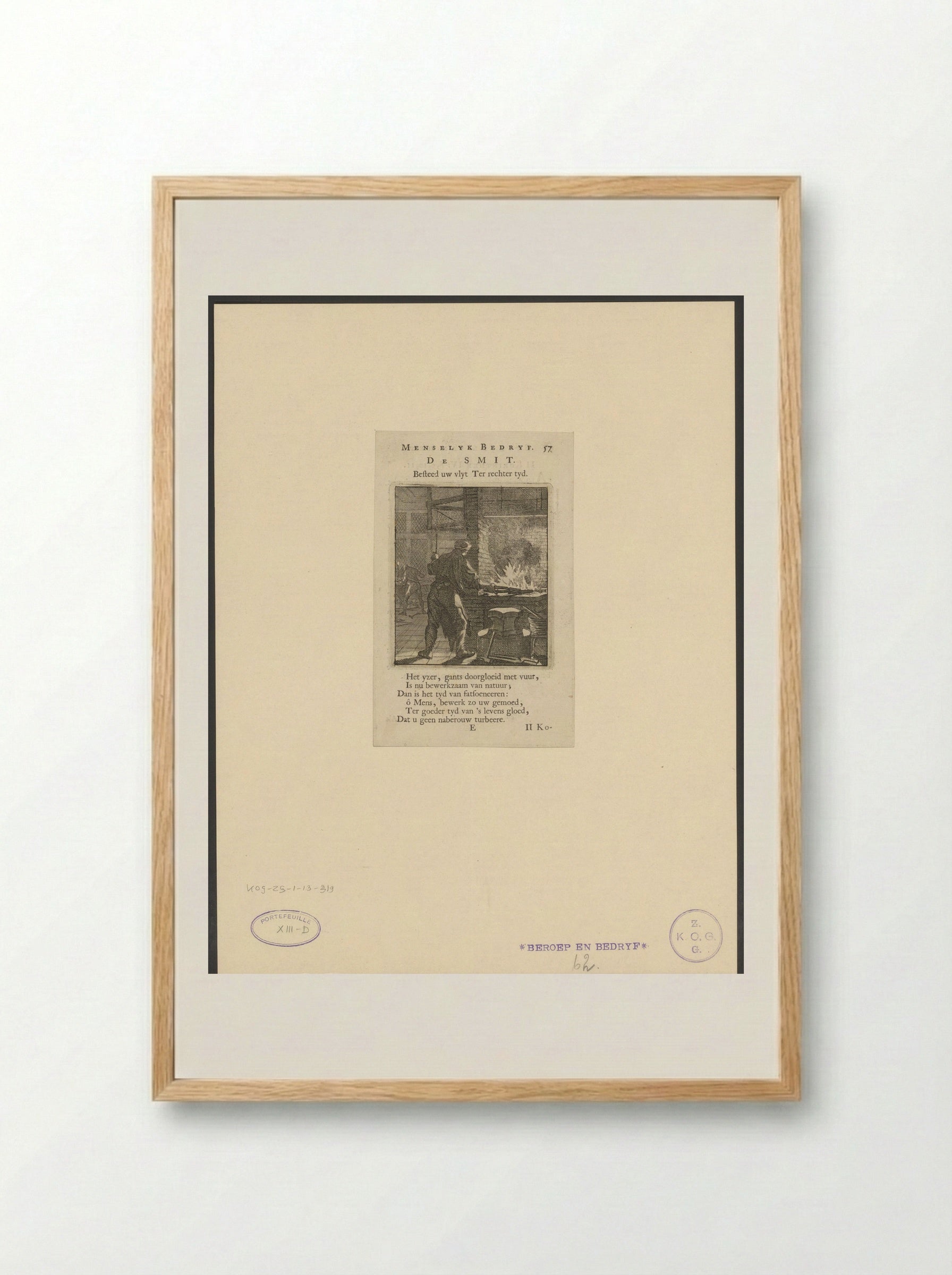 De Smit - Cornelis van der Sys - Framed Print Wood