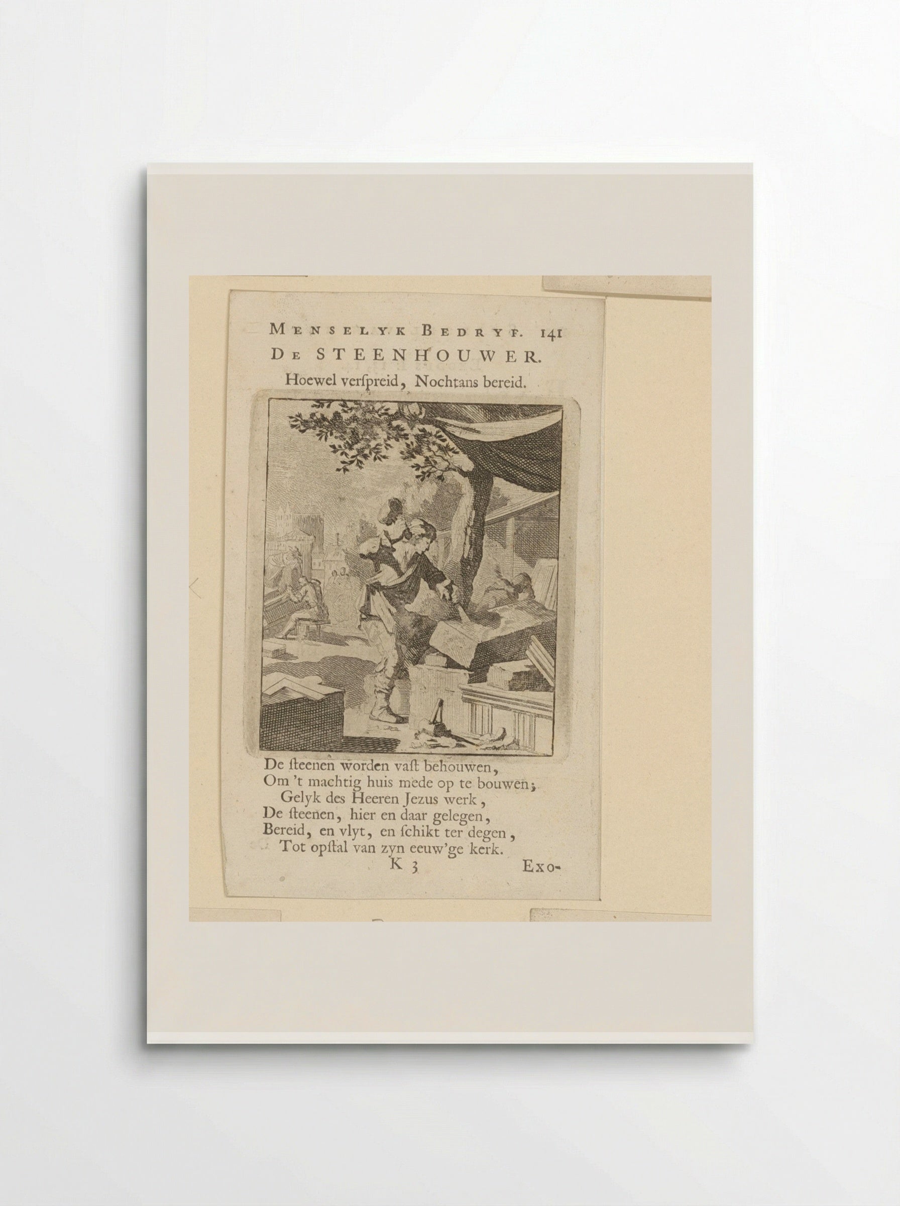 De Steenhouwer (The Stonecutter) - Cornelis van der Sys - Poster