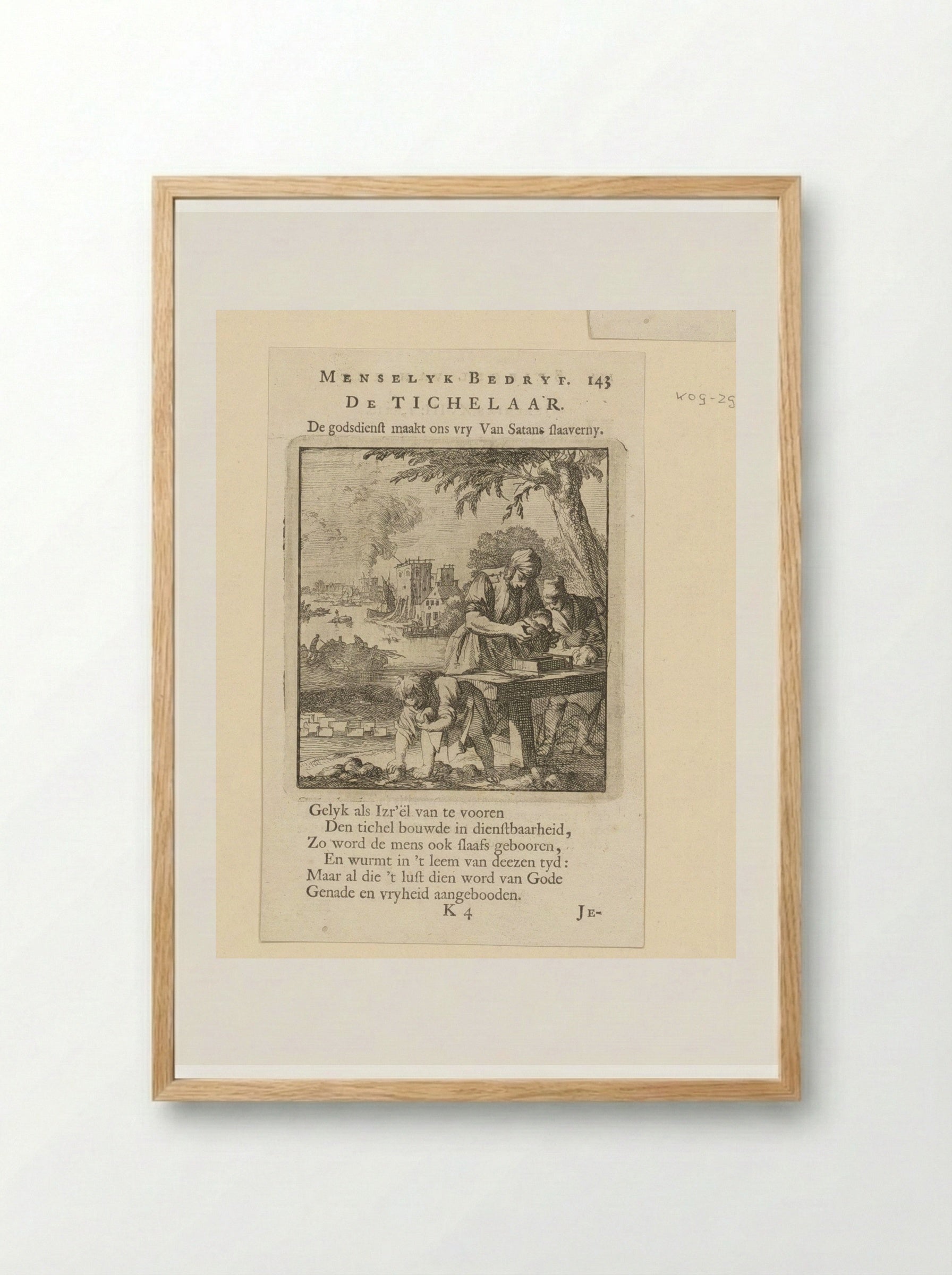 De Tichelaar - Cornelis van der Sys - Framed Print Wood
