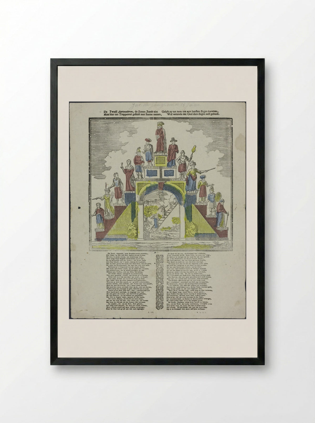 De Twaalf Aartsvaderen - Glenisson & Zonen - Framed Print Black