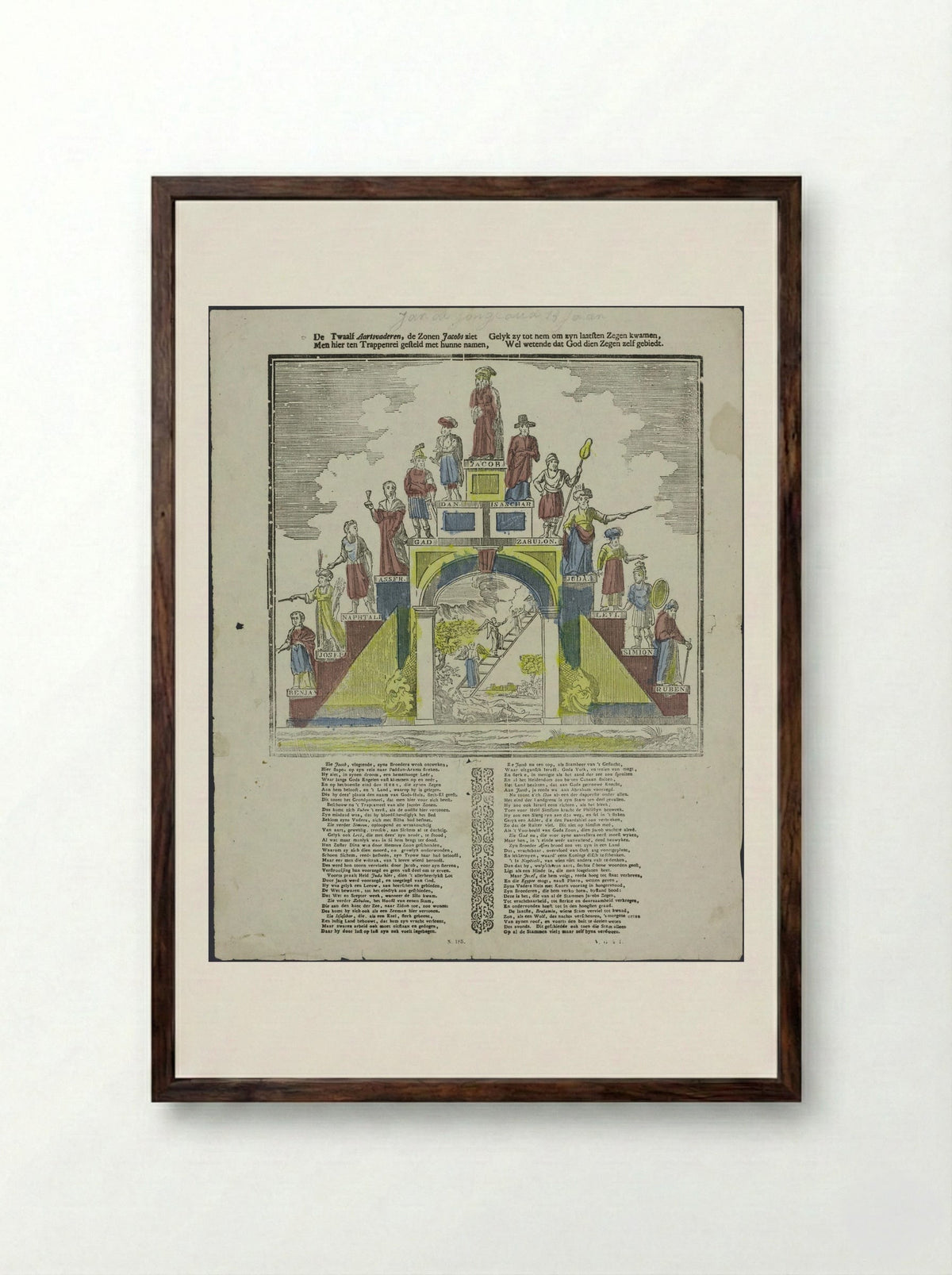 De Twaalf Aartsvaderen - Glenisson & Zonen - Framed Print Dark Wood