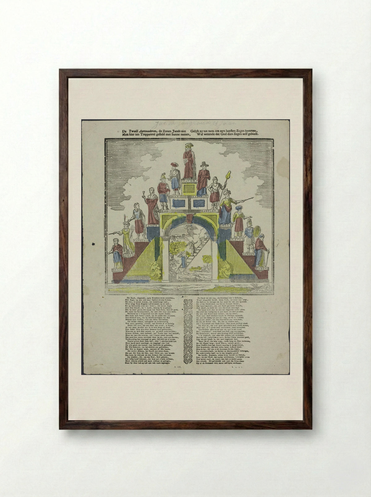 De Twaalf Aartsvaderen - Glenisson & Zonen - Framed Print Dark Wood