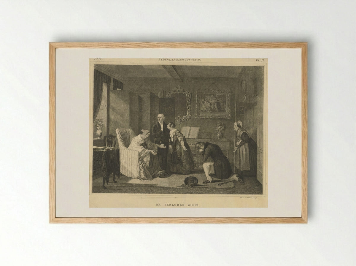 De Verloren Zoon - Fine Art Print - Framed Print Wood