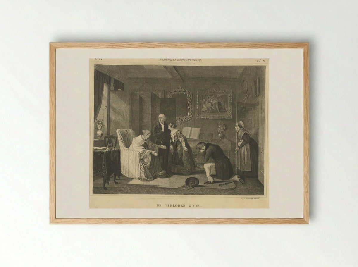 De Verloren Zoon - Fine Art Print - Framed Print Wood
