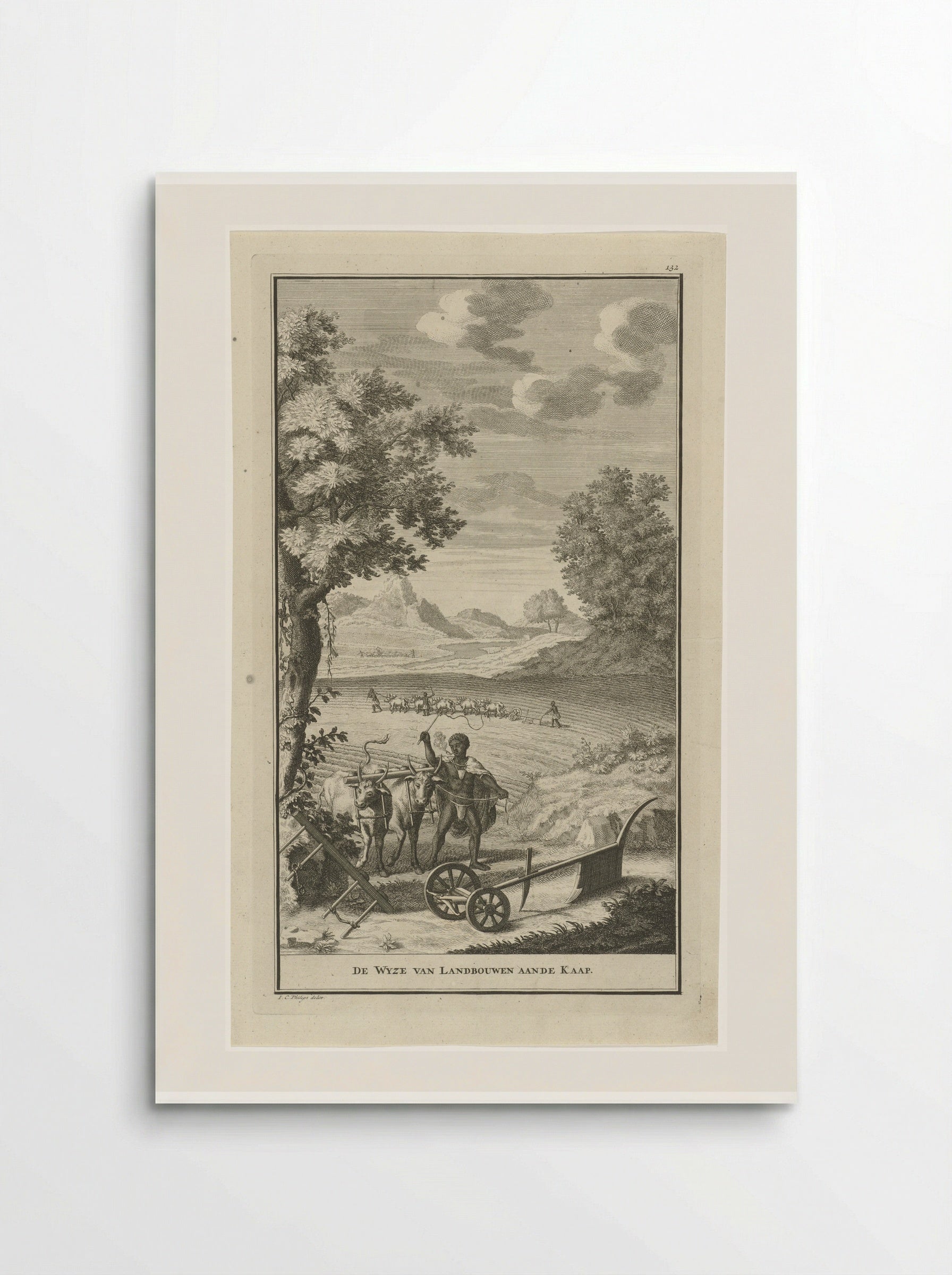 De Wyze van Landbouwen aande Kaap - Jan Caspar Philips - Poster