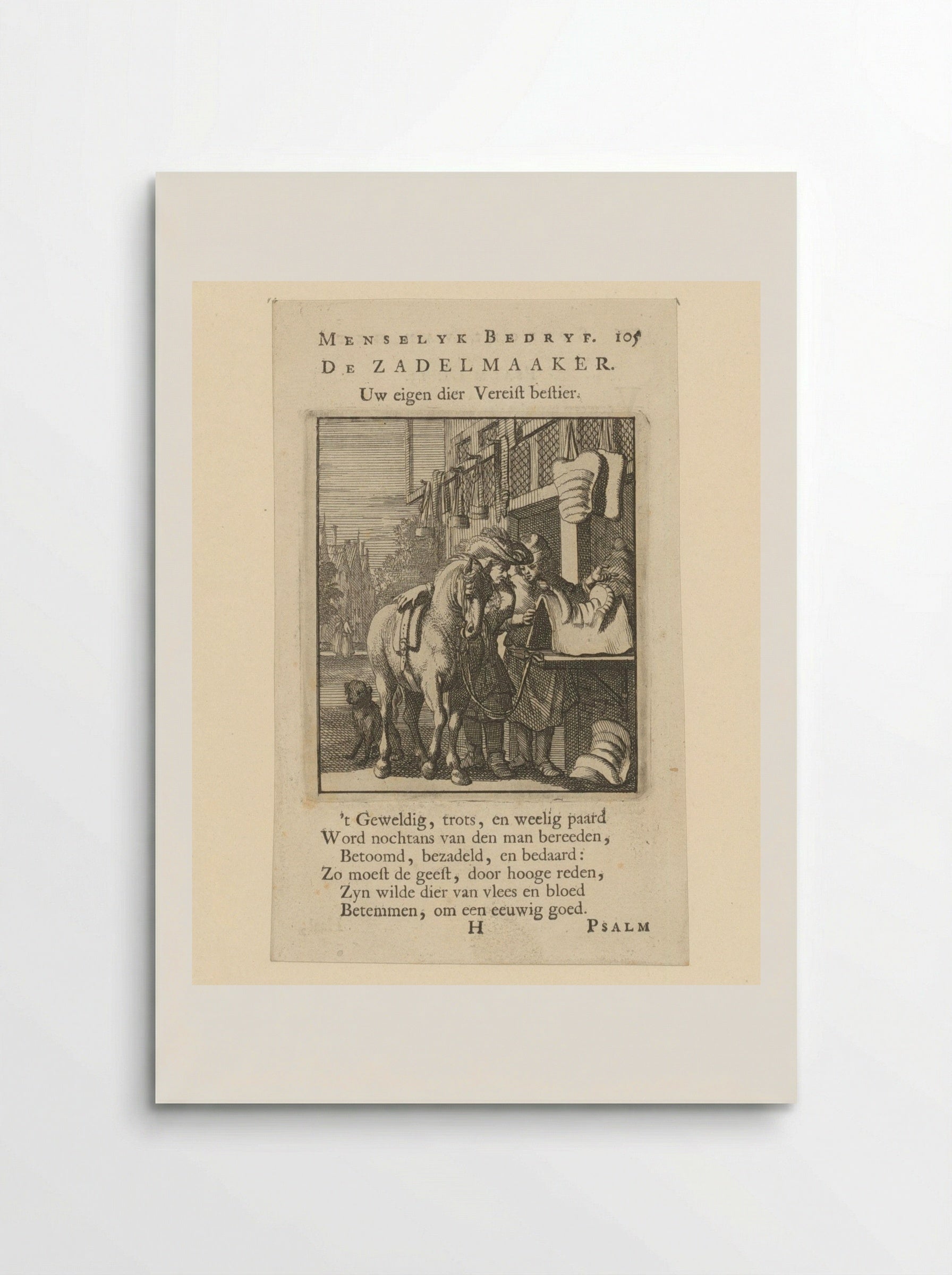 De Zadelmaker - Cornelis van der Sys - Poster