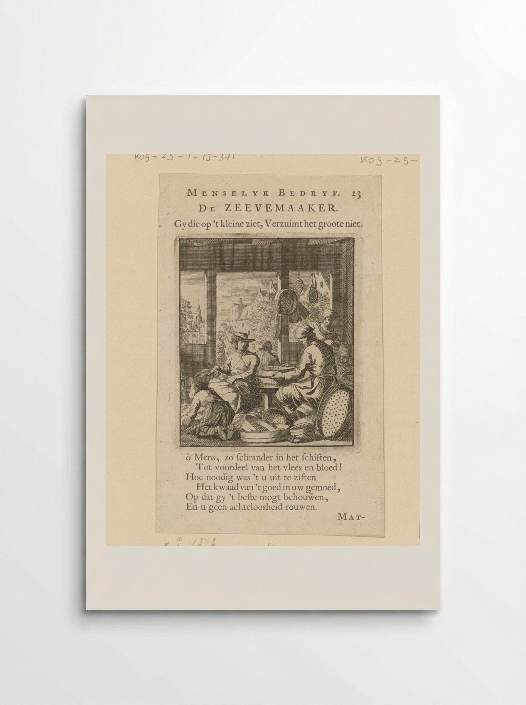 De Zeevemaaker - Cornelis van der Sys - Poster